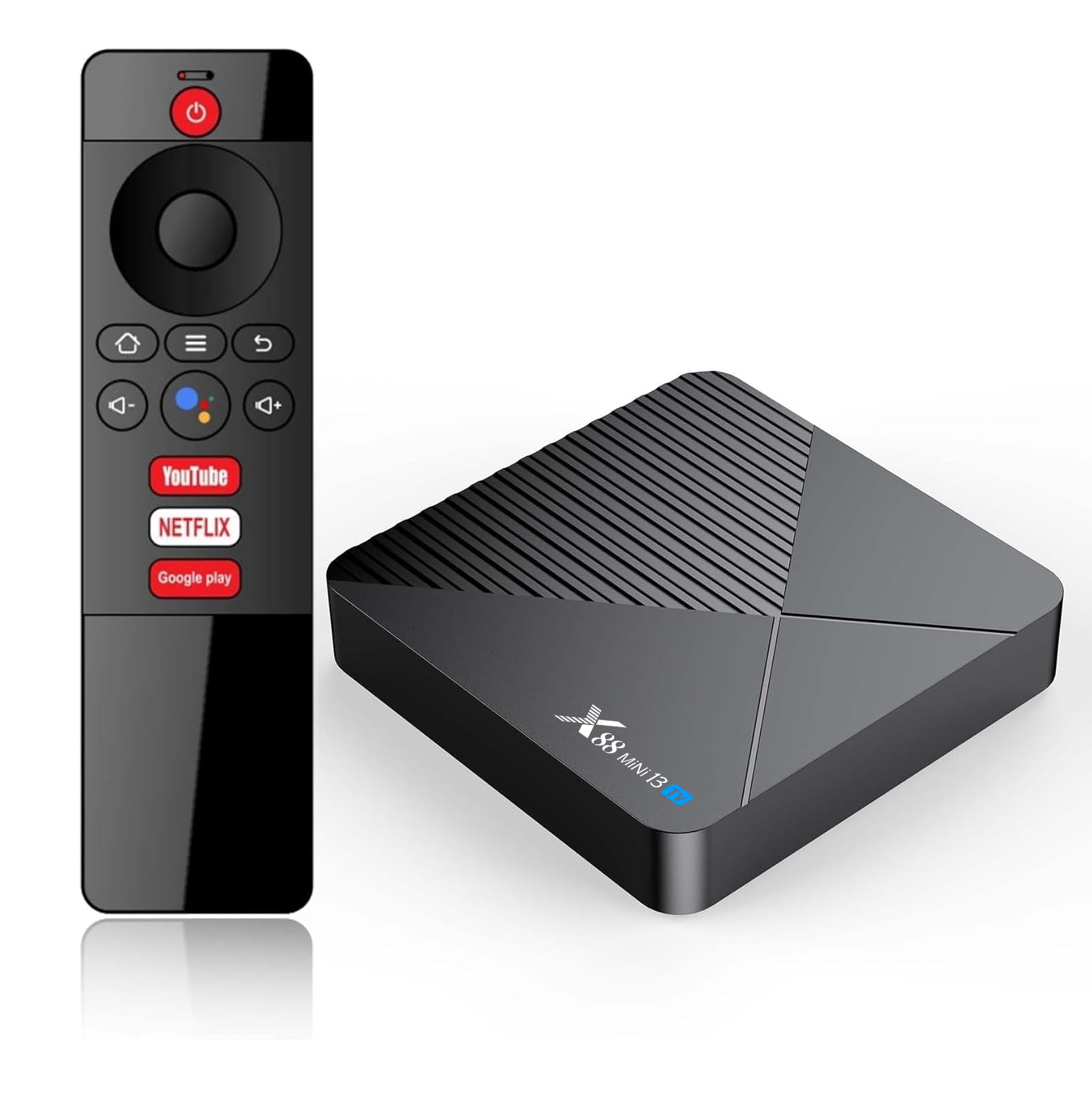 Android 13.0 TV Box, Android Box 4GB RAM 32GB ROM RK3528mini chip Quad-Core 64bit Cortex-A53, Risoluzione 4K @60fps UHD 2,4GHz/5,8GHz WiFi6 10/100M LAN Enternet Bluetooth 5.0 Smart TV Box Android