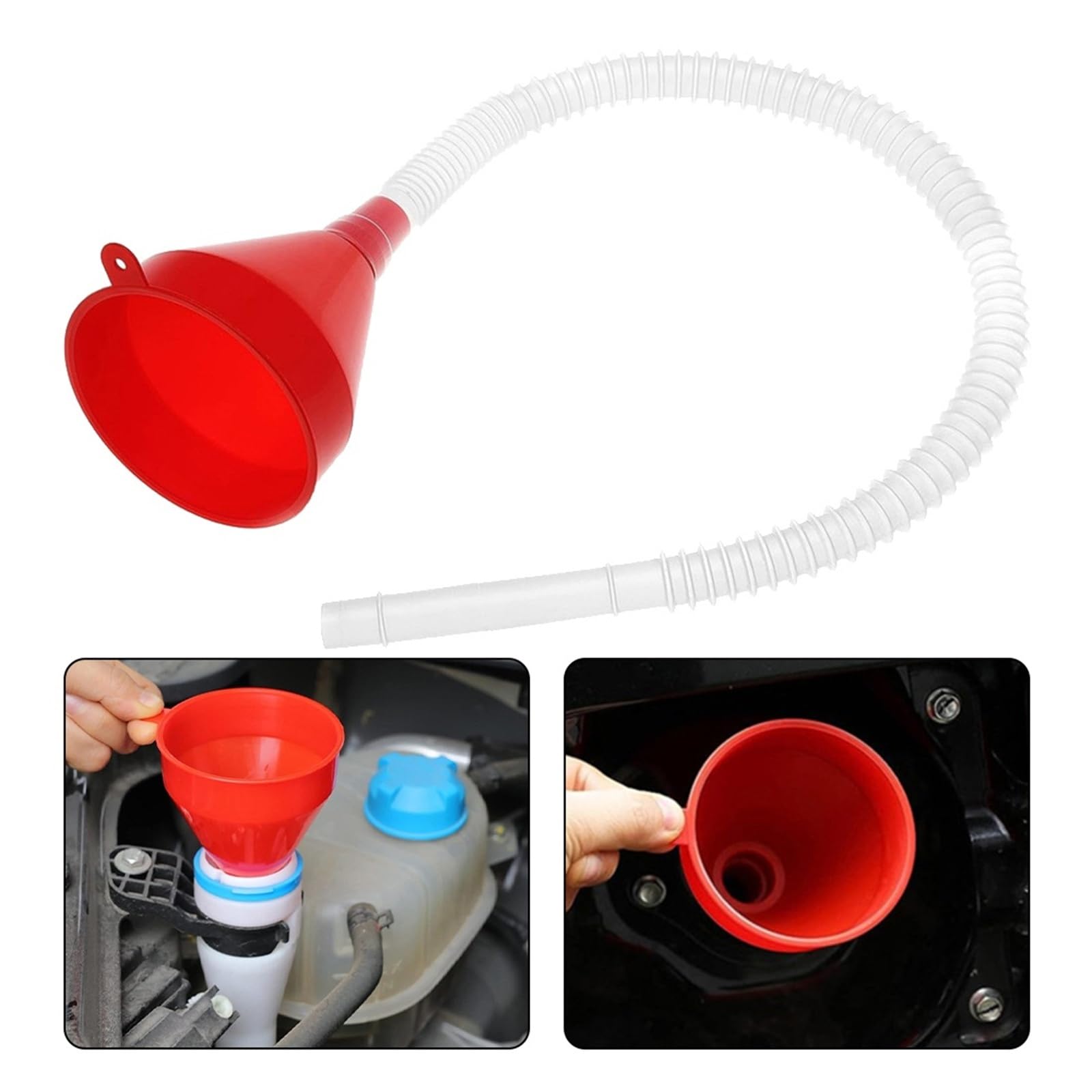 1 szt. telescopic Car Funnel Detachable spodnie Oil Gas Refueling Tool