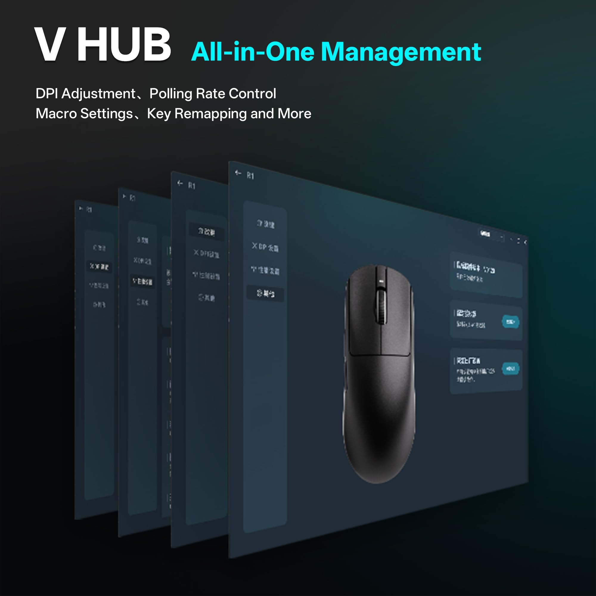 ATK VXE R1 Wireless Gaming Mouse with RGB Lights, Ergonomic Design, Adjustable DPI, Black (Black, One Size) — Amazon image 9