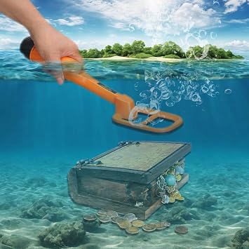 Underwater Metal Detector Submersive IP68 Fully Waterproof Metal Detector for Adults Under Water 100FT, Can detect All Metals with Large Coil, Accurate and Precise