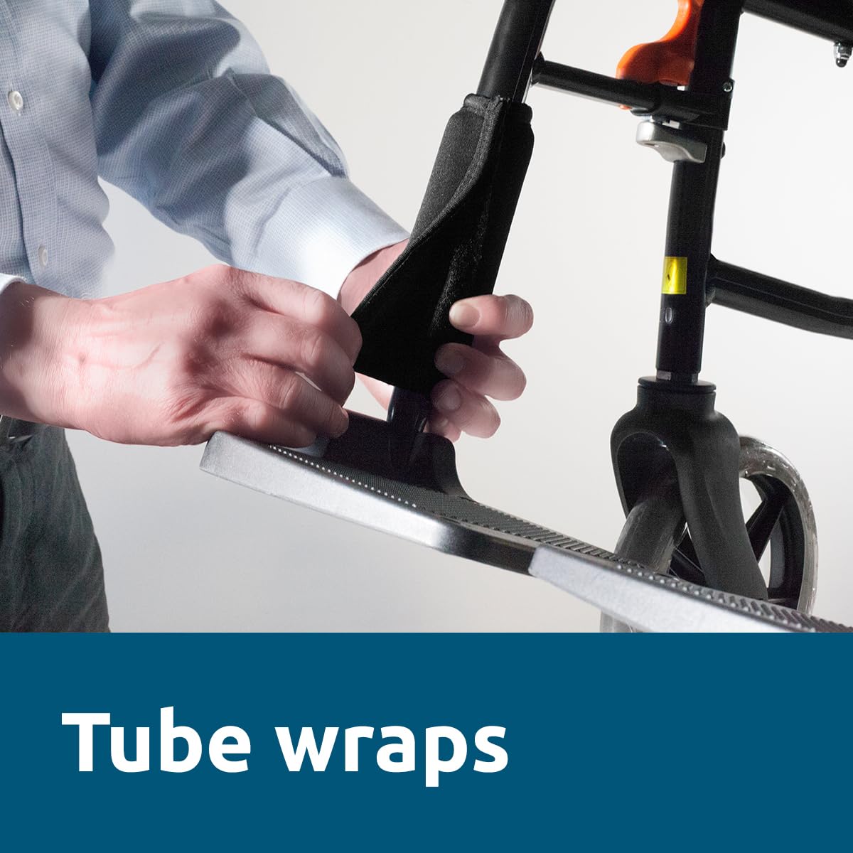 Gel Ovations Protector Tube Wraps, Black, 6" (150 mm) - Image 2