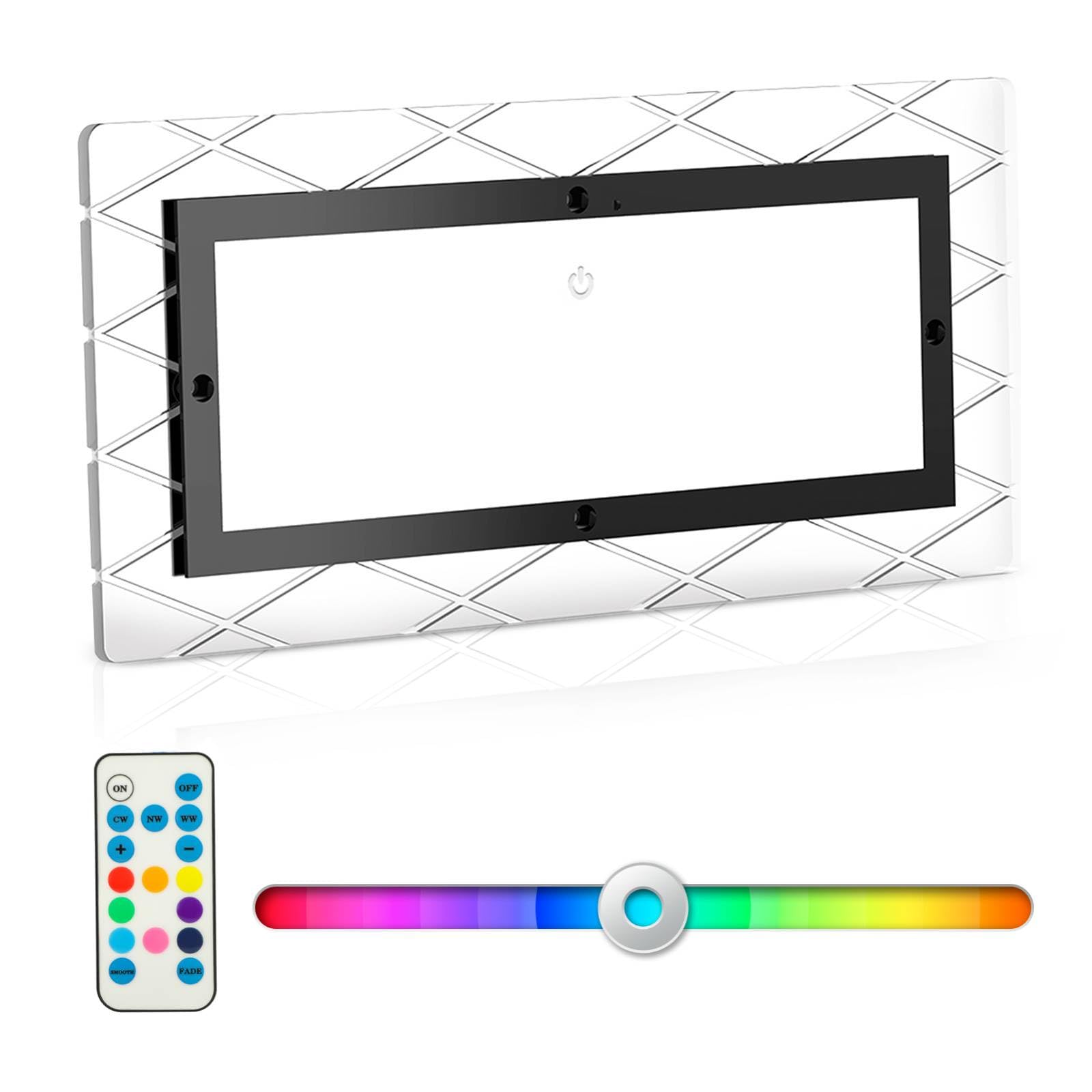 12V Lumières Intérieure à LED Lampe Eclairage, 8 Feux latéraux Multicolores, Plafonnier LED RV 111 LED avec Interrupteur, 1800LM réglable RV de Toit de Lampes pour Camping-Car, Bateau