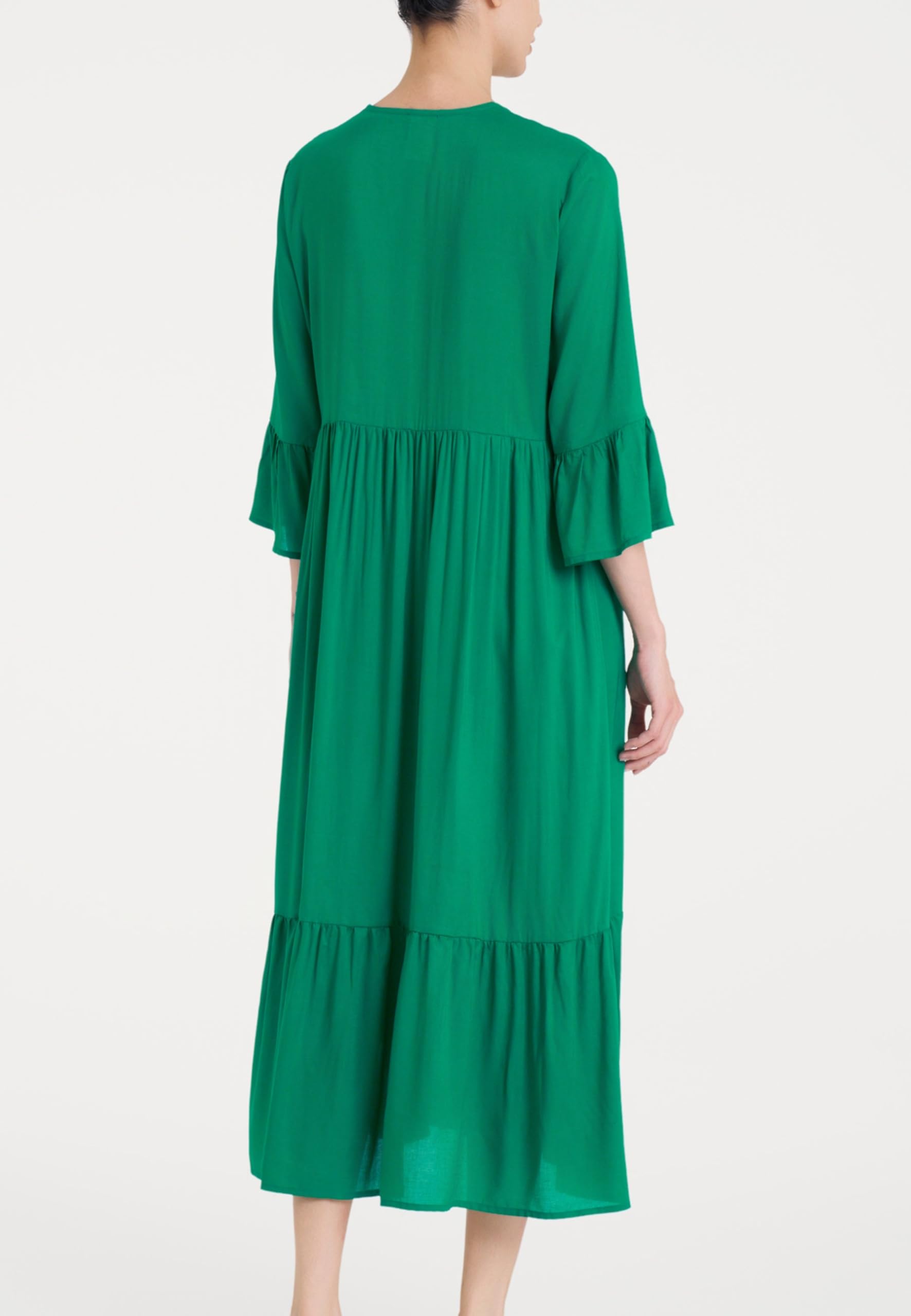 RAGNO Abito Donna Manica Tre Quarti 100% Viscosa Leggera DQ09DZ