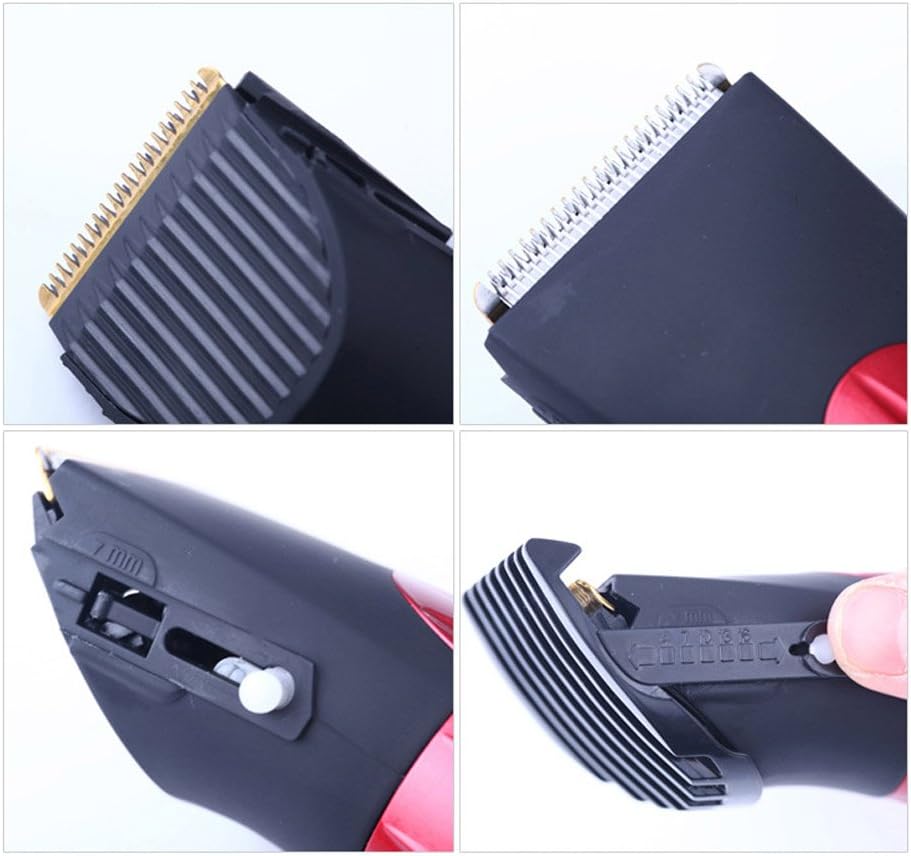 Детаљно views of the SURKER HC-7068 clipper blade and adjustment.