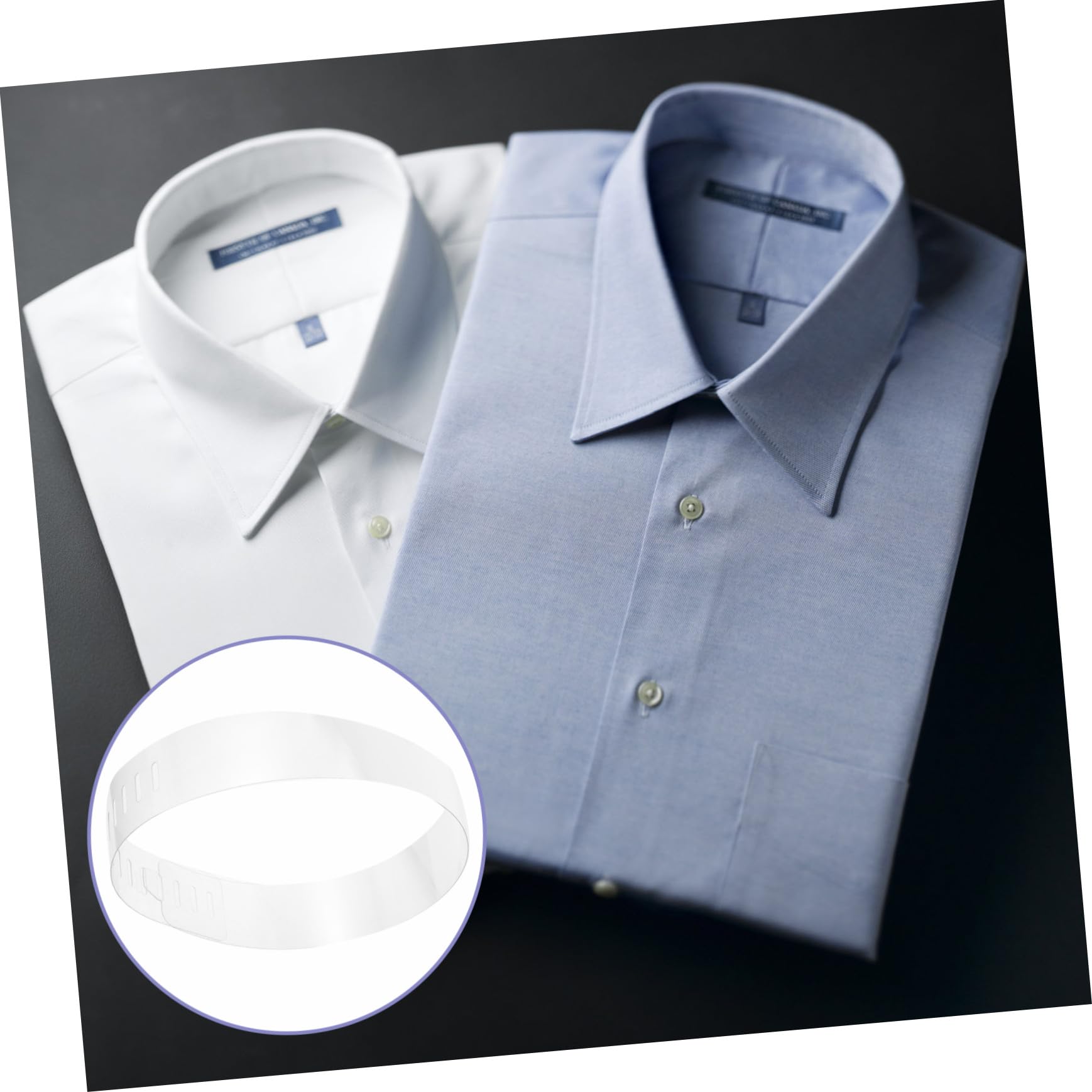 Gatuida 100 Piezas Collar de Pvc Soporte para Cuello de Camisa Ballenas de Cuello para Hombre de Plástico para Camisas de Vestir para Uso Diario