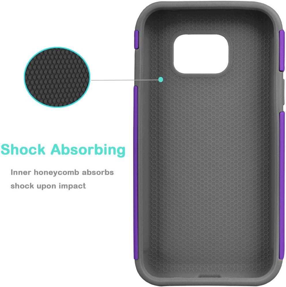Galaxy S7 Active Case, Jeylly(TM) [Shock Proof] Scratch Absorbing Hybrid Rubber Plastic Impact Defender Rugged Slim Hard Case Cover Shell for Samsung Galaxy S VII Active AT&T SM-G890 G891