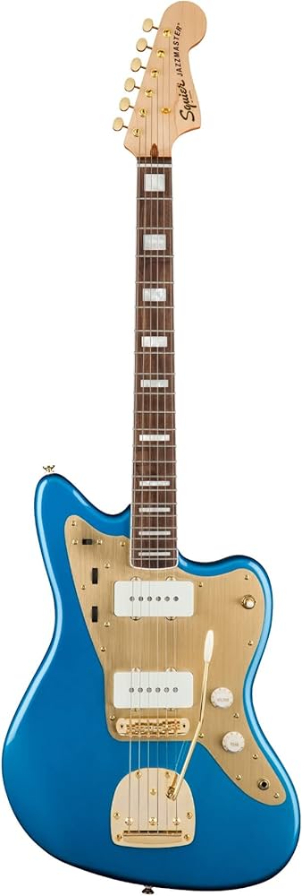 Squier 40th Anniversary Jazzmaster Gold Edition Lake Placid Blue