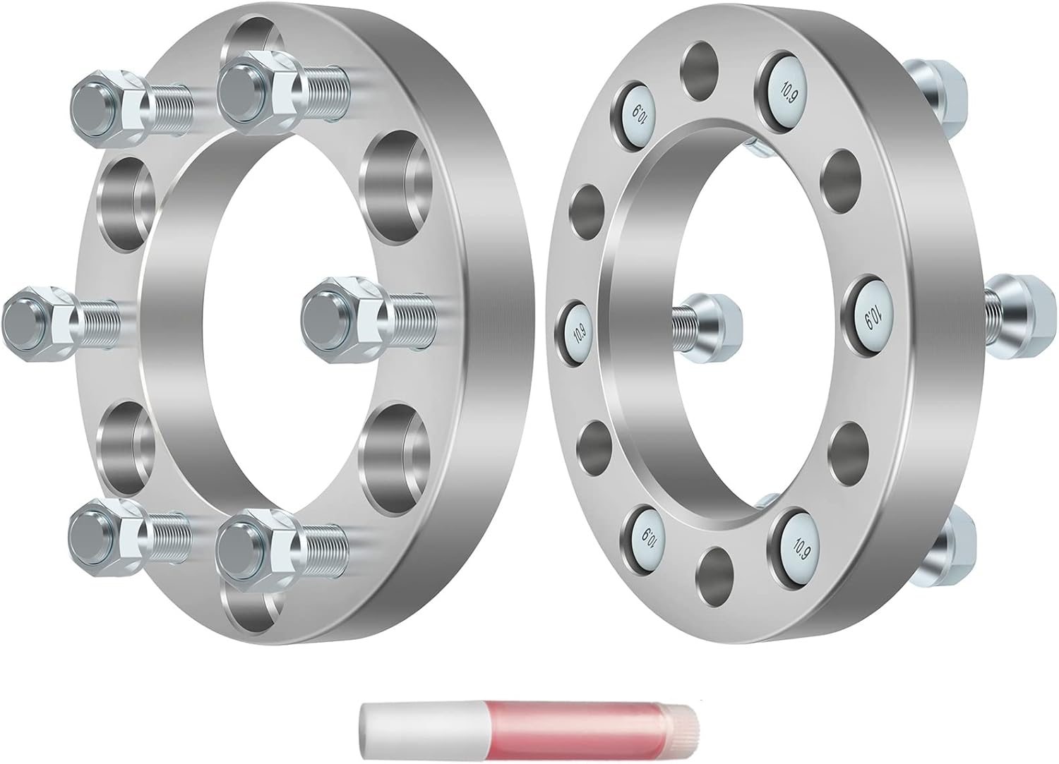 AINTIER 2X 1 inch 6 Lug Wheel Spacers 6x5.5 (6x139.7) with 14x1.5 Studs for 1999-2012 for Escalade for Tahoe Silverado 1500 for Sierra 1500 Yukon