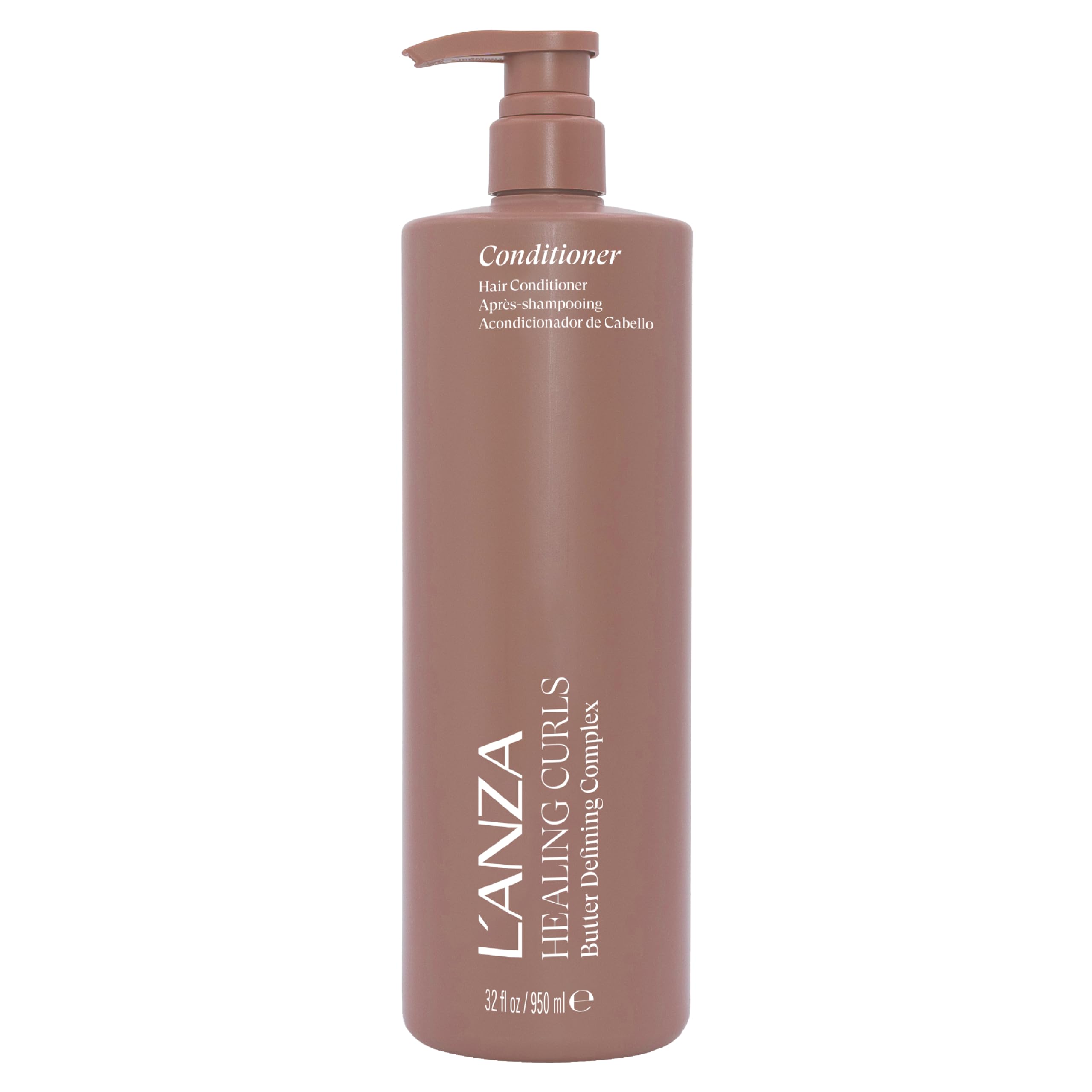 L'ANZA Acondicionador para Cabello Rizado - Producto hidratante para cabellos rizados, ideal para desenredar el pelo mediante humectantes naturales, sin sulfatos ni parabenos