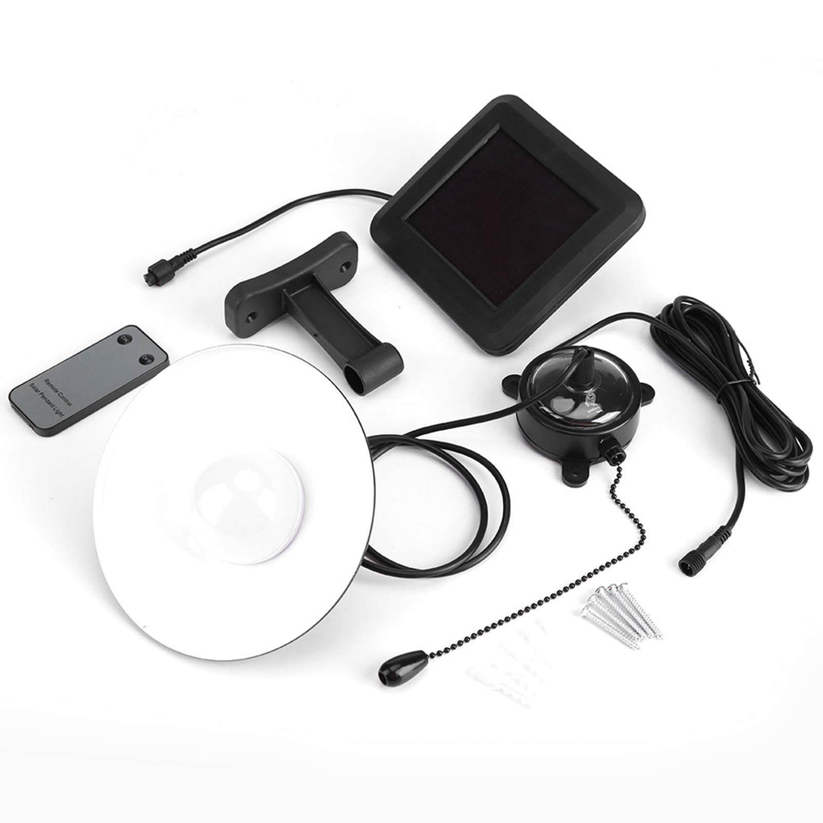 Capannone Solare, Lampada a Sospensione per Interni Ed Esterni, Batteria Agli Ioni di Litio da 400 MAh, Ad Energia Solare per Fienile, Garage, Officina