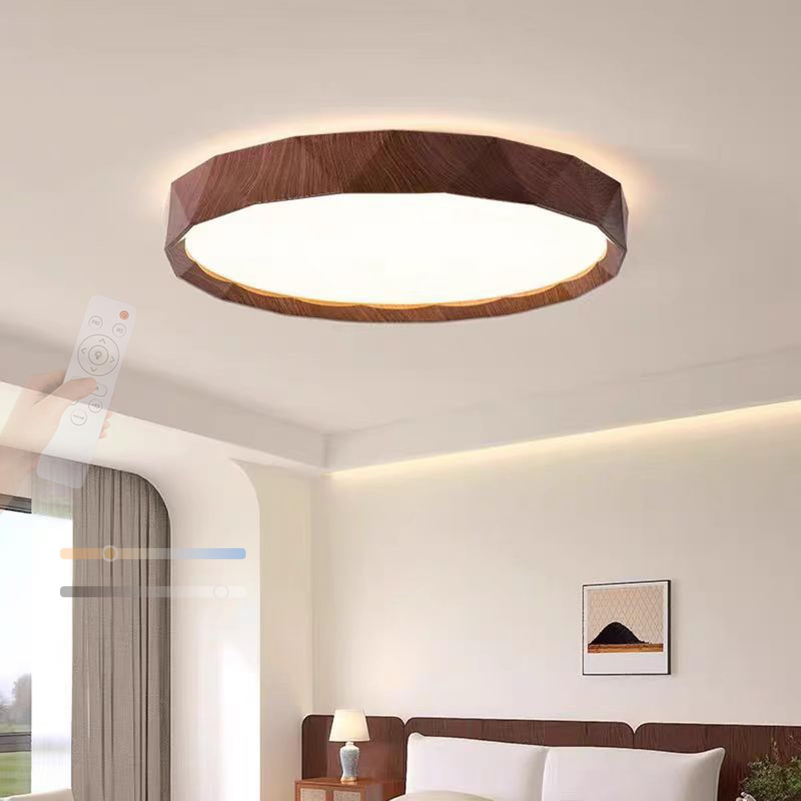 Plafonnier LED rond dimmable 2700K-6500K pour intérieur - 8