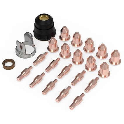 YESWELDER 23pcs Plasma Cutting Torch Consumables Sets Tip Electrode for IPL50 Plasam Cutting Torch