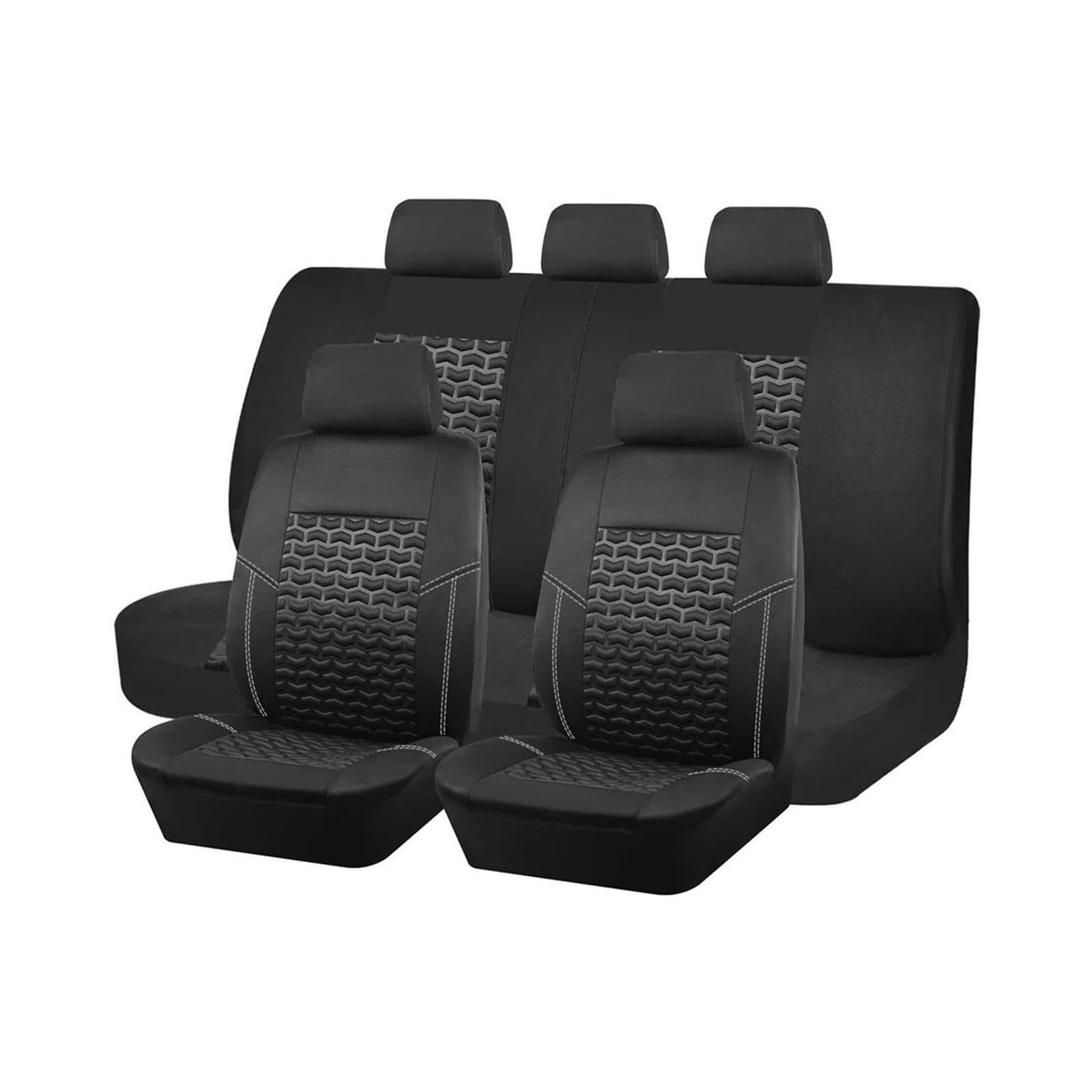 Juego Completo Fundas Asientos Traseros Coche Universal Transpirable 5