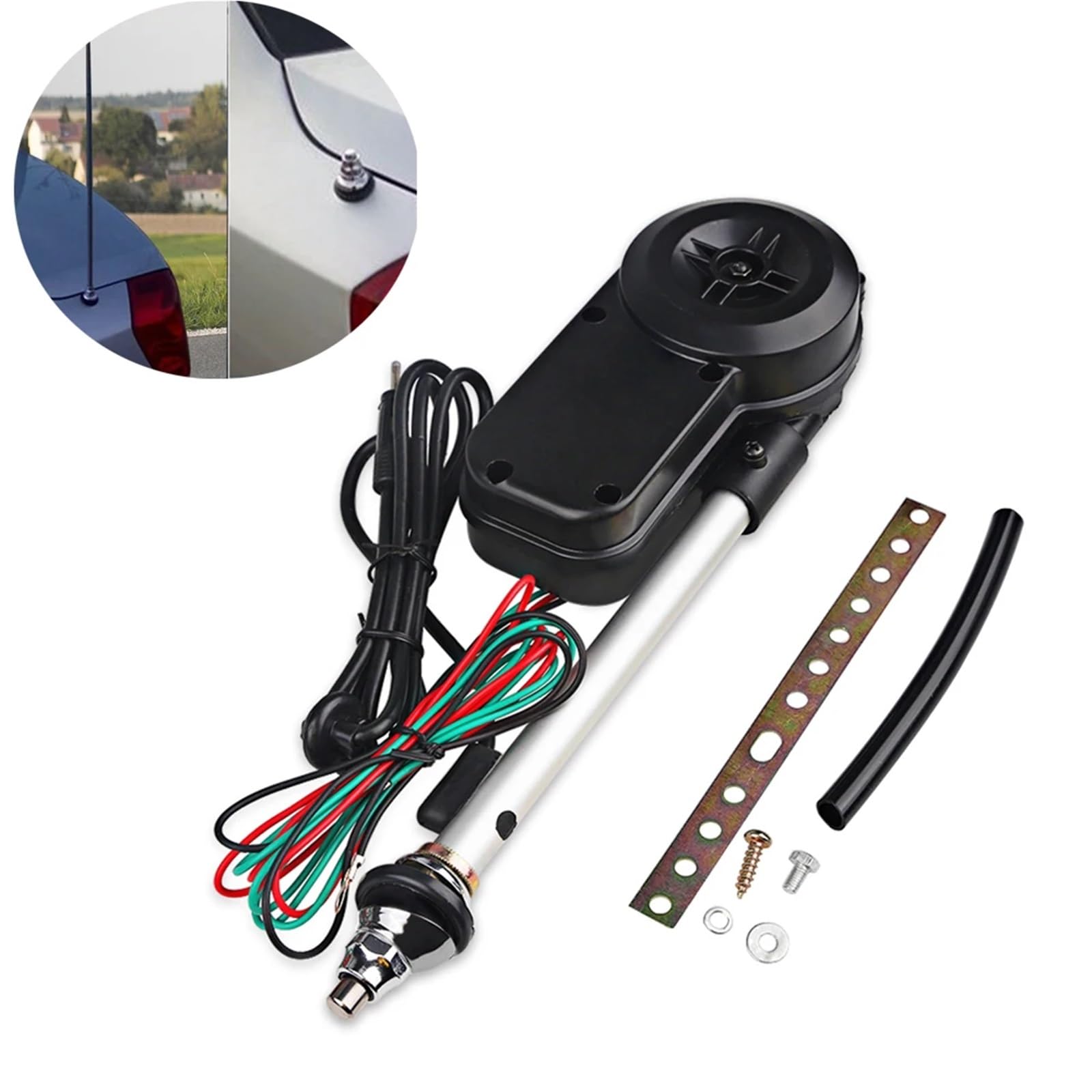 Antenne per auto Antenne trasmittenti AM FM da 12 V, antenne elettriche, telescopiche automatiche, accessori per veicoli esterni per auto