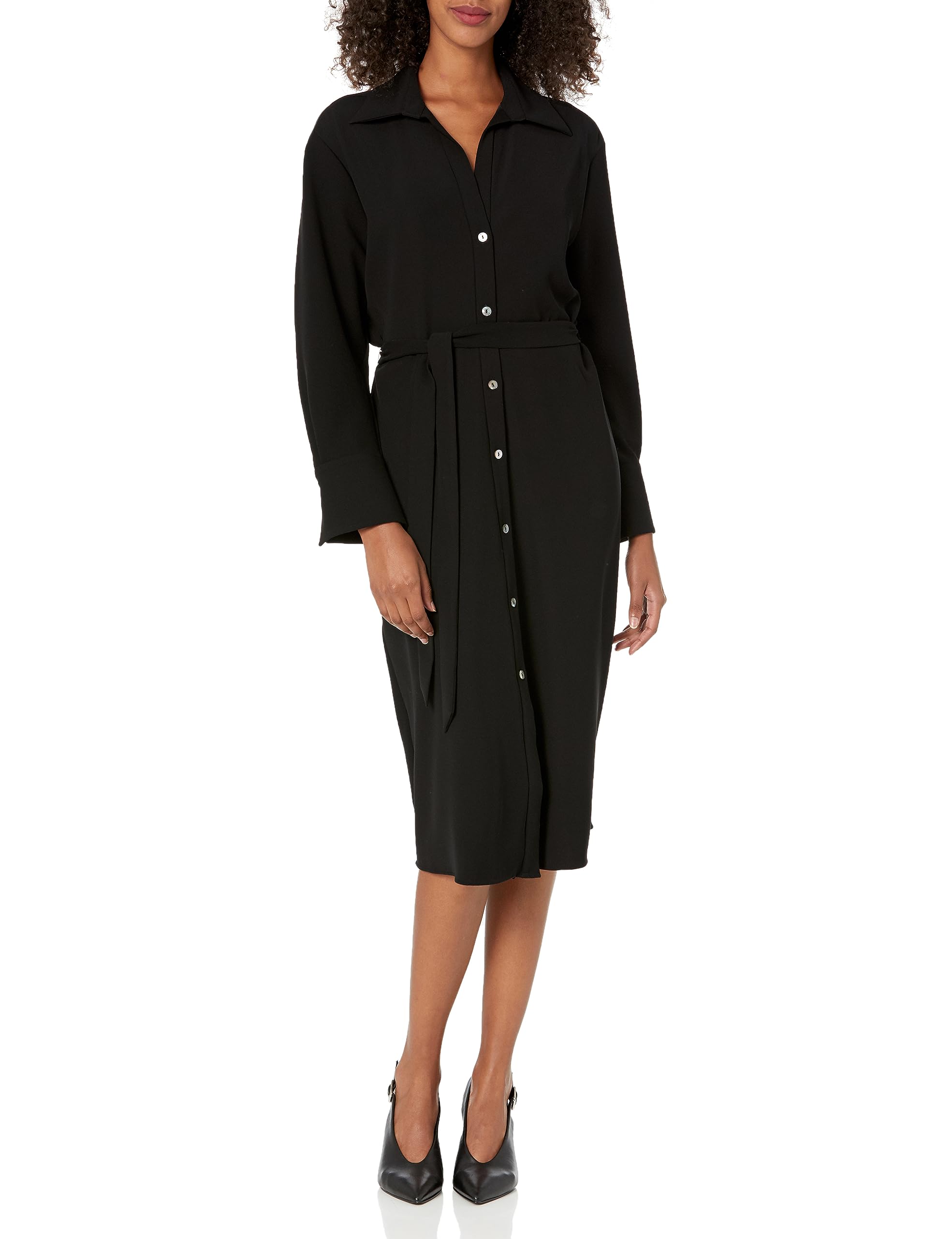 Vince Women's Belted L/S Shirt Dress