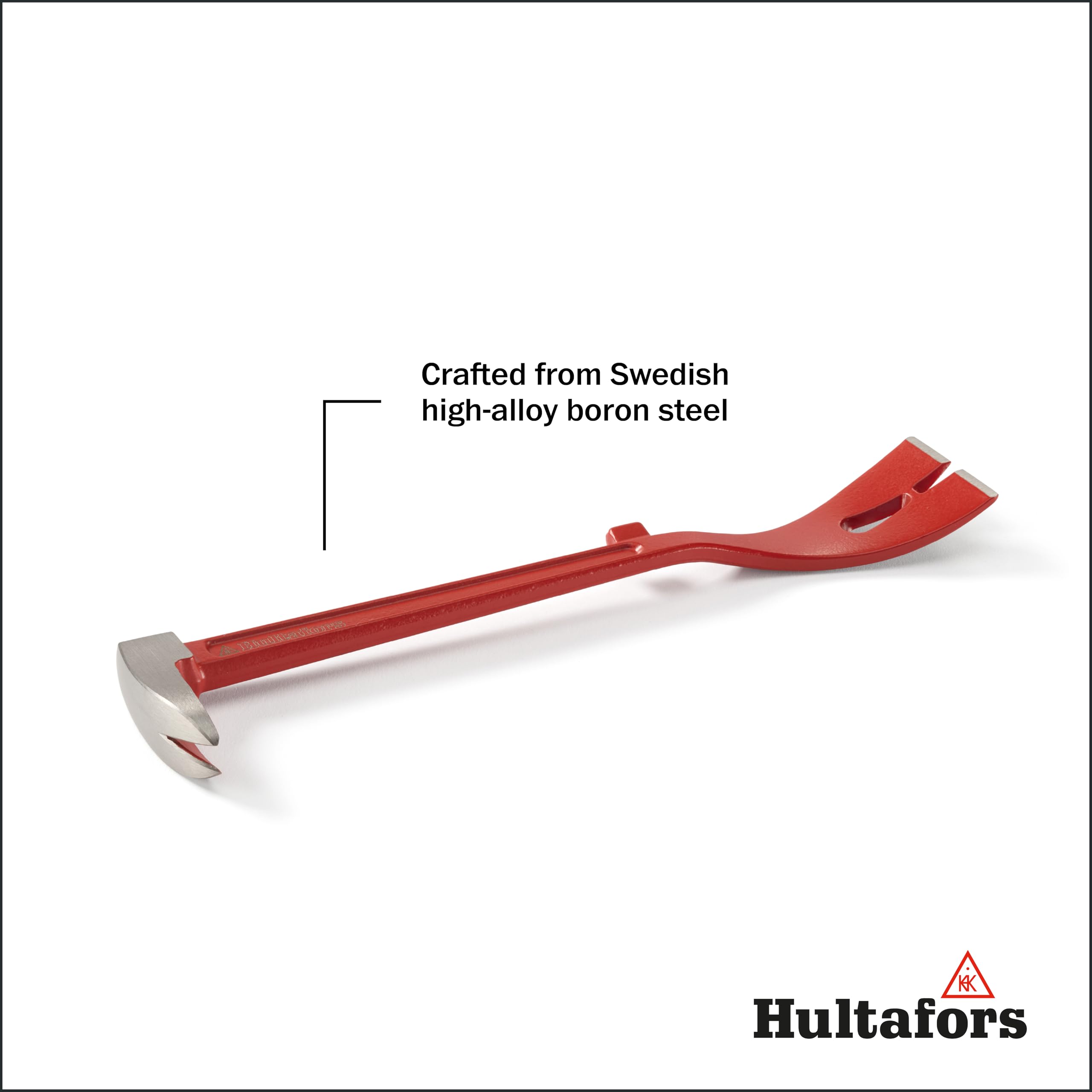 Hultafors 824210 Extracteur de clous en acier au bore, extra robuste, fer à levier 3 en 1, outil de démolition pour artisans