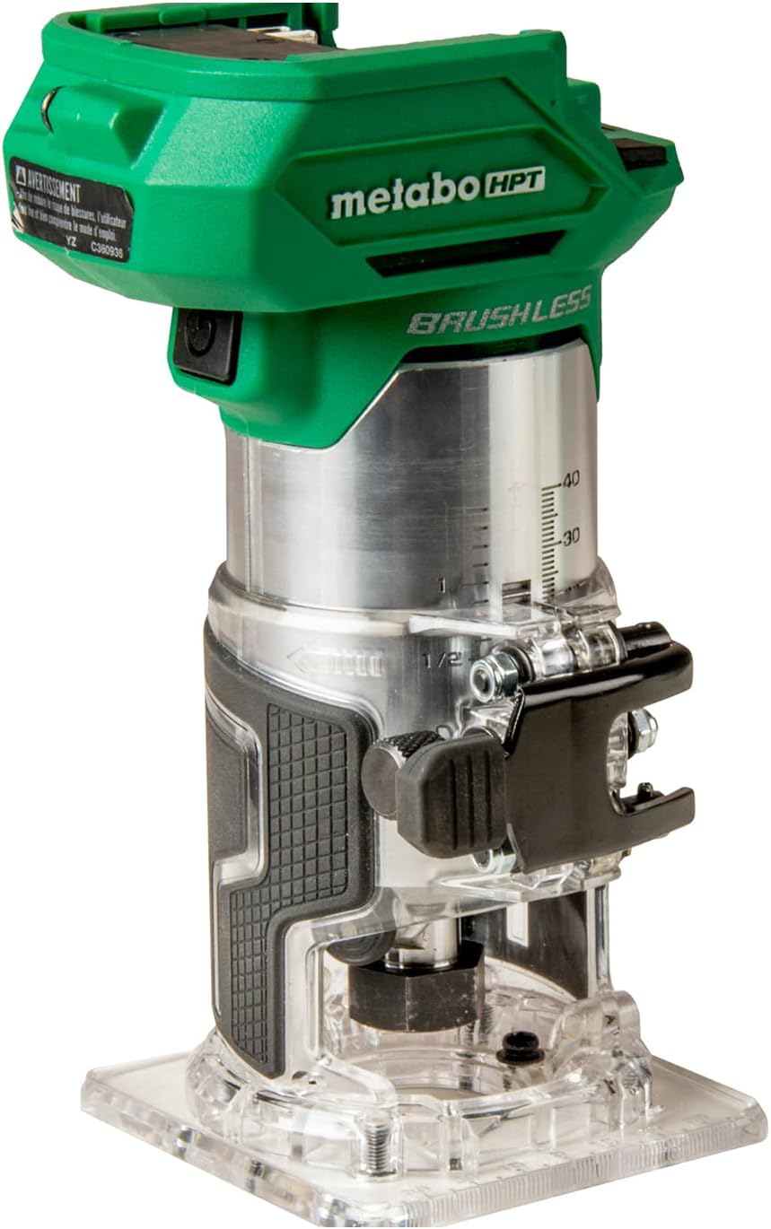 18V MultiVolt Cordless Trim Router | Tool Only - No Battery | Variable Speed Brushless Motor | Lifetime Tool Warranty | 1/4-Inch and 3/8-Inch Collets Included | M1808DAQ4