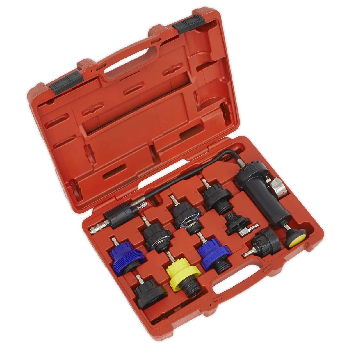 Sealey Multi-Colour VS0013 10pc Cooling System Pressure Test Kit