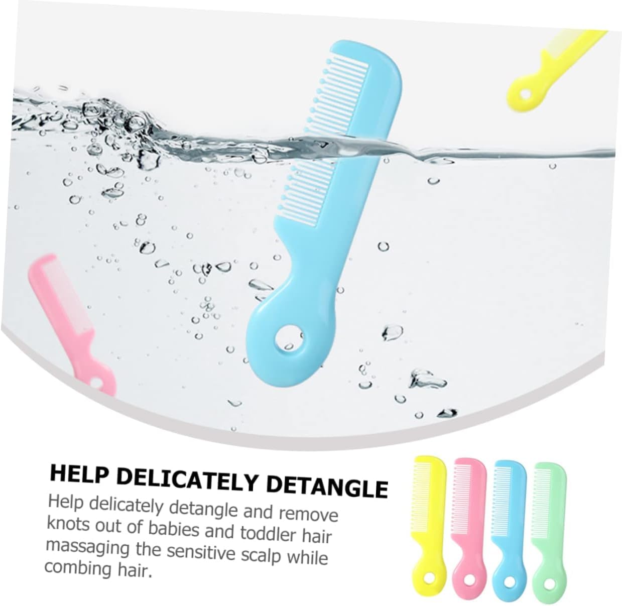 Gentle Care for Tiny Tresses: Review of the 4Pcs Newborn Hair Comb Set