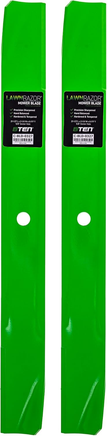 8TEN LawnRAZOR Blade Set for Toro TimeCutter SW4200 ZS4200S ZS4200T 131-3938-03 42 Inch Deck (Low Lift) 2 Pack
