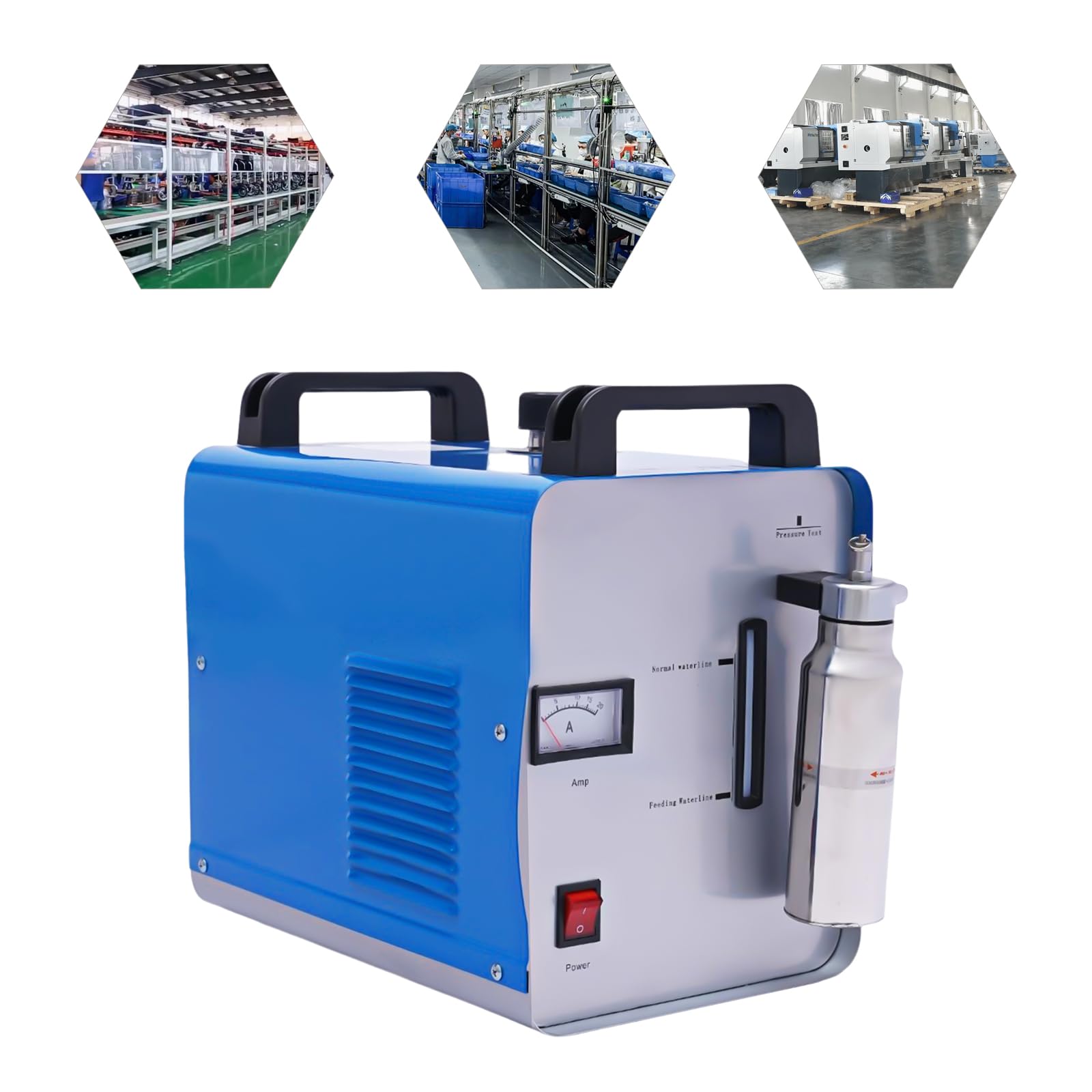 H160A Wasserstoff-Sauerstoff Flammenpolierer - 45 × 28 × 36 cm | Max. Gasdurchsatz 75L/h, Flammentemperatur ≥ 2800°C, für Acrylplattenstärke＜5 mm & Metallteilen