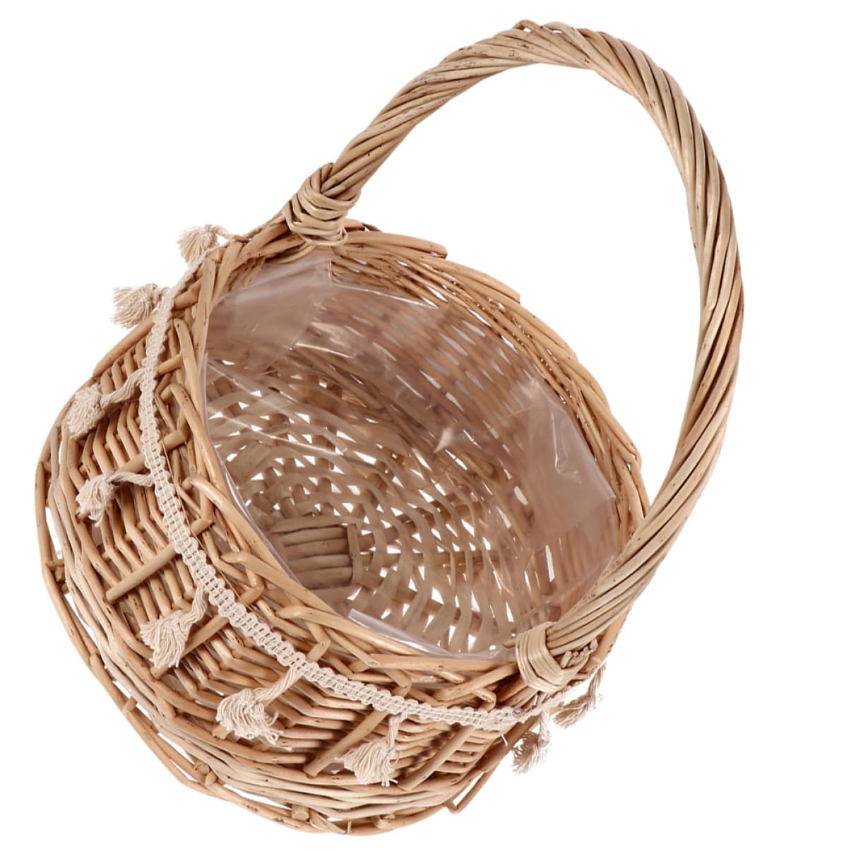 Panier rotin tissé Holibanna : solution rangement esthétique et mariage chic