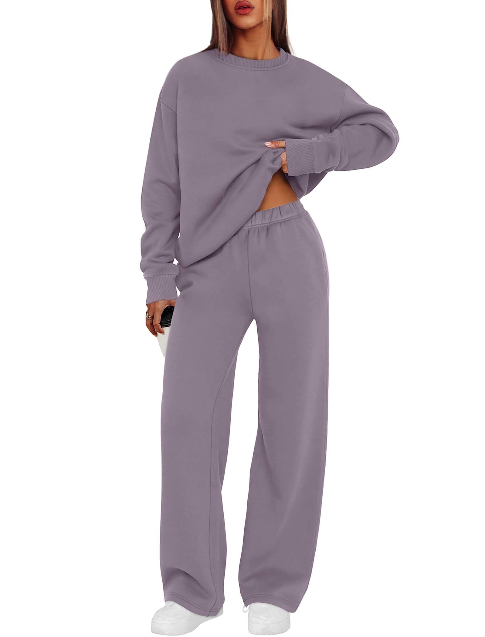 XIEERDUO Sweatsuits Women 2 Piece Outfit Matching Lounge Sets Fall Outfits 2025 Fashion Clothing Crewneck Track Suits