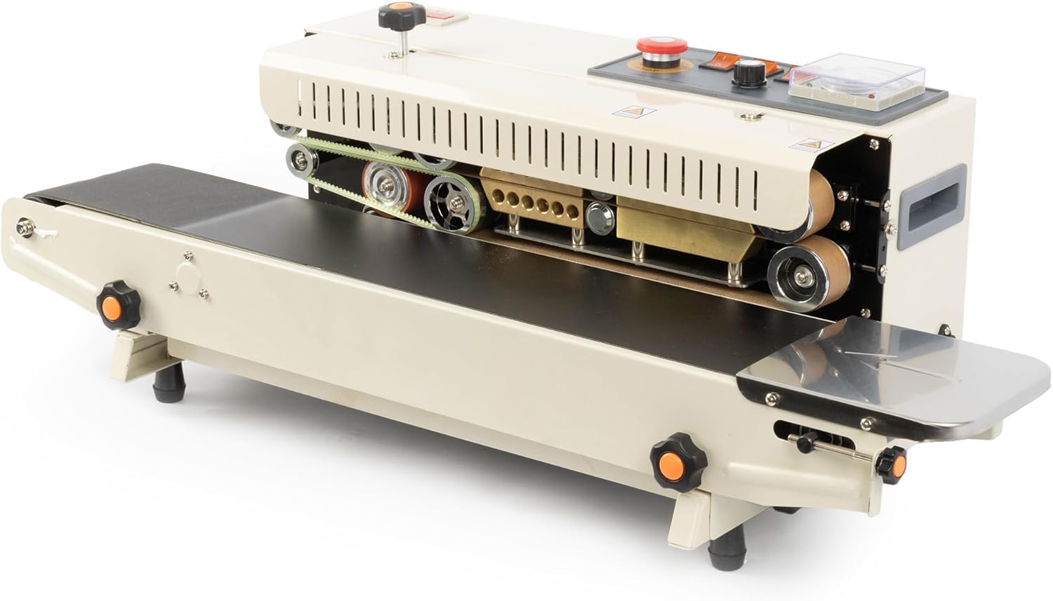 Selladora Automática Horizontal De Bolsas De 0,98 Pulgadas De Ancho con Control Digital De Temperatura para Películas De PVC Y Codificación por Estampado, Ideal para Un Envasado Eficiente.