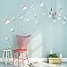 pinkblume Silver Butterfly Decorations 3D Butterfies Stickers Wall Decor DIY Home Decorations Removable Wall Decals Murals for Home Living Room Babys Kids Bedroom Showcase Nursery Art Decor (36PCS)