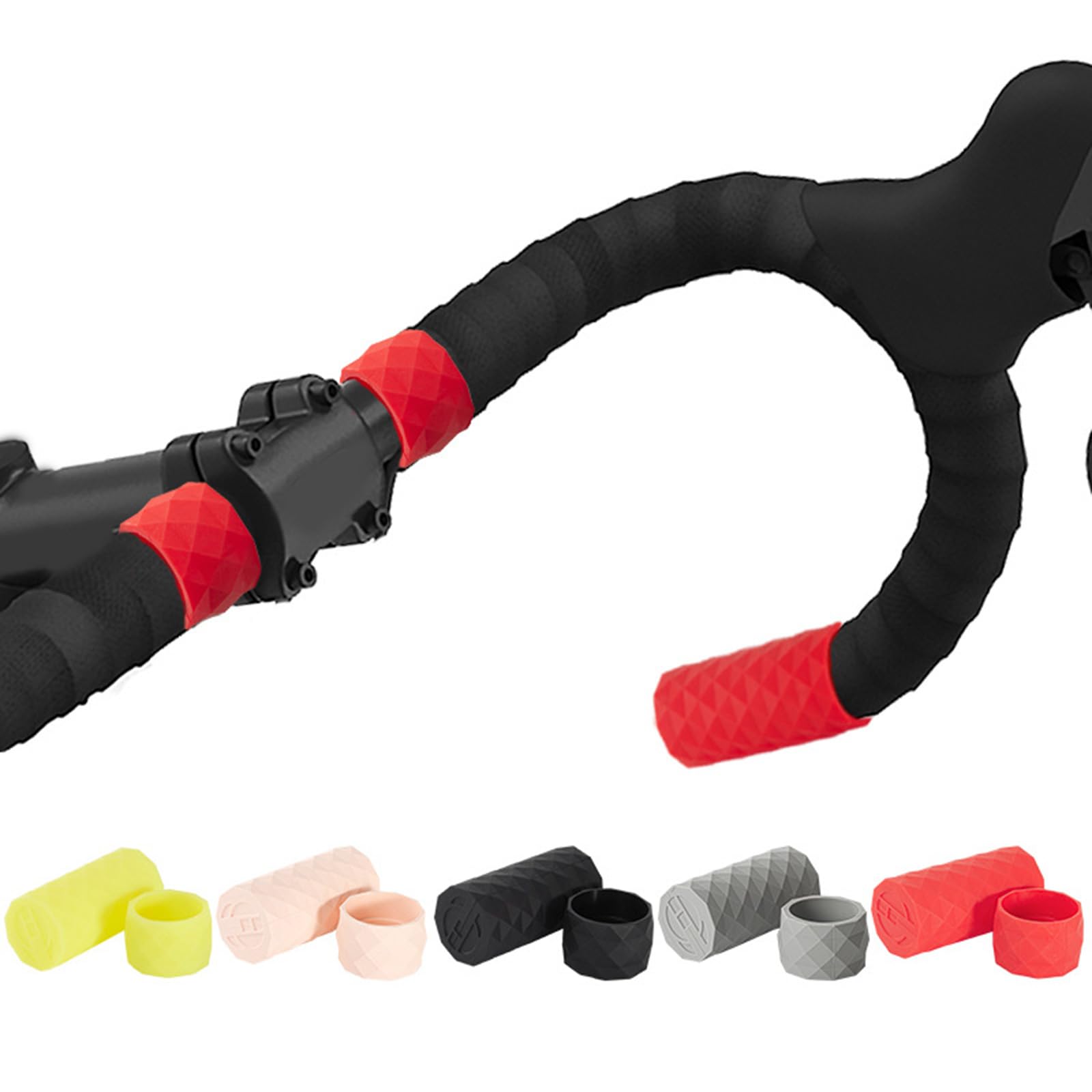 Lot De 2 Protège-Guidon En Silicone – Bouchons Antidérapants Pour VTT Et Vélo Route – Ultra Légers Et Durables - 12