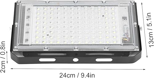 Miniatura 2 de plplaaoo Luz de inundación LED de 100 W luz de trabajo LED súper brillante 10000 luminosa luz de inundación de ángulo de haz de 120 blanco frío IP66