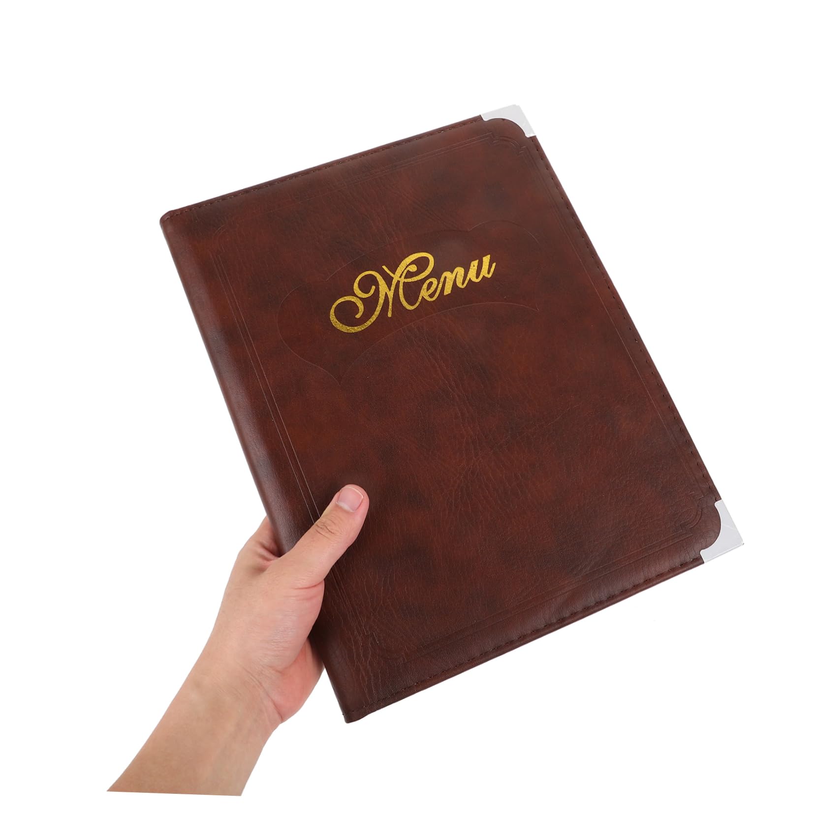 Libro De Menús Práctico Para Restaurante A4 Pvc Transparente Cubierta De Cuero Café Multifuncional Portátil Para Tablas De Comidas Actualización Fácil