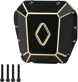 RZXYLRC Heavy Duty Brass Diff Cover Front and Rear Axle Housing Cover Counterweight for Axial 1/10 RC Crawler Car SCX10 PRO SCX10 III AR45 Upgrade Part (Diff Cover)