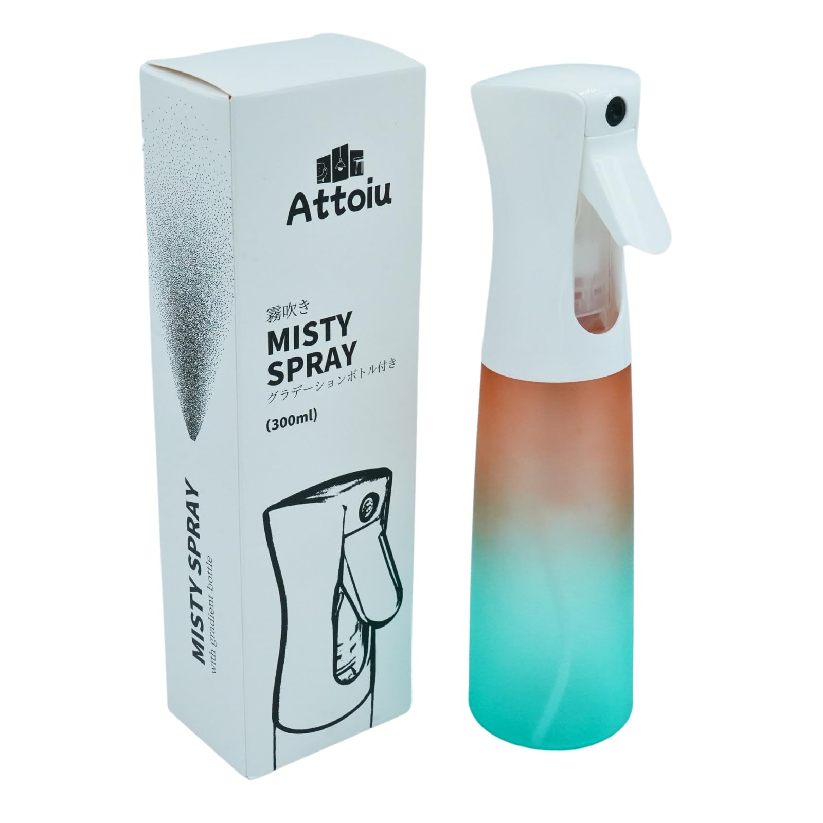 Amazon.co.jp: 【Attoiu】霧吹き ミストスプレー 300ml グラデーション  