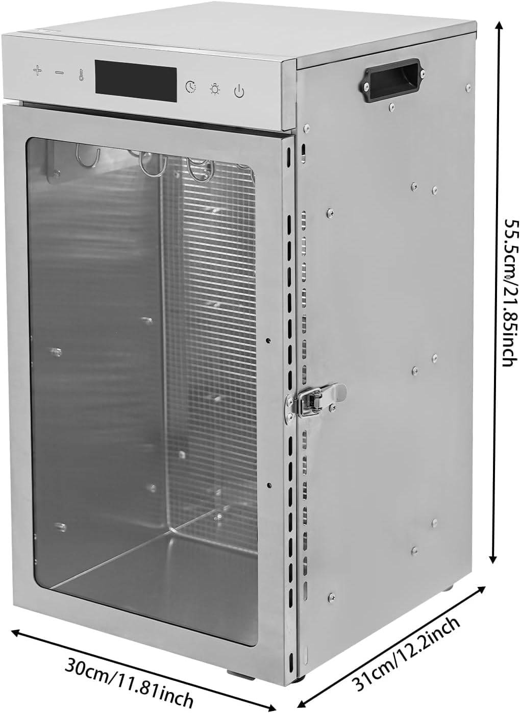 800w Biltong Box Food Dehydrator With Temperature Control, Low Noise, 12 Hooks For Meat, Vegetables & Fruits Drying - Perfect For Jerky & Snacks