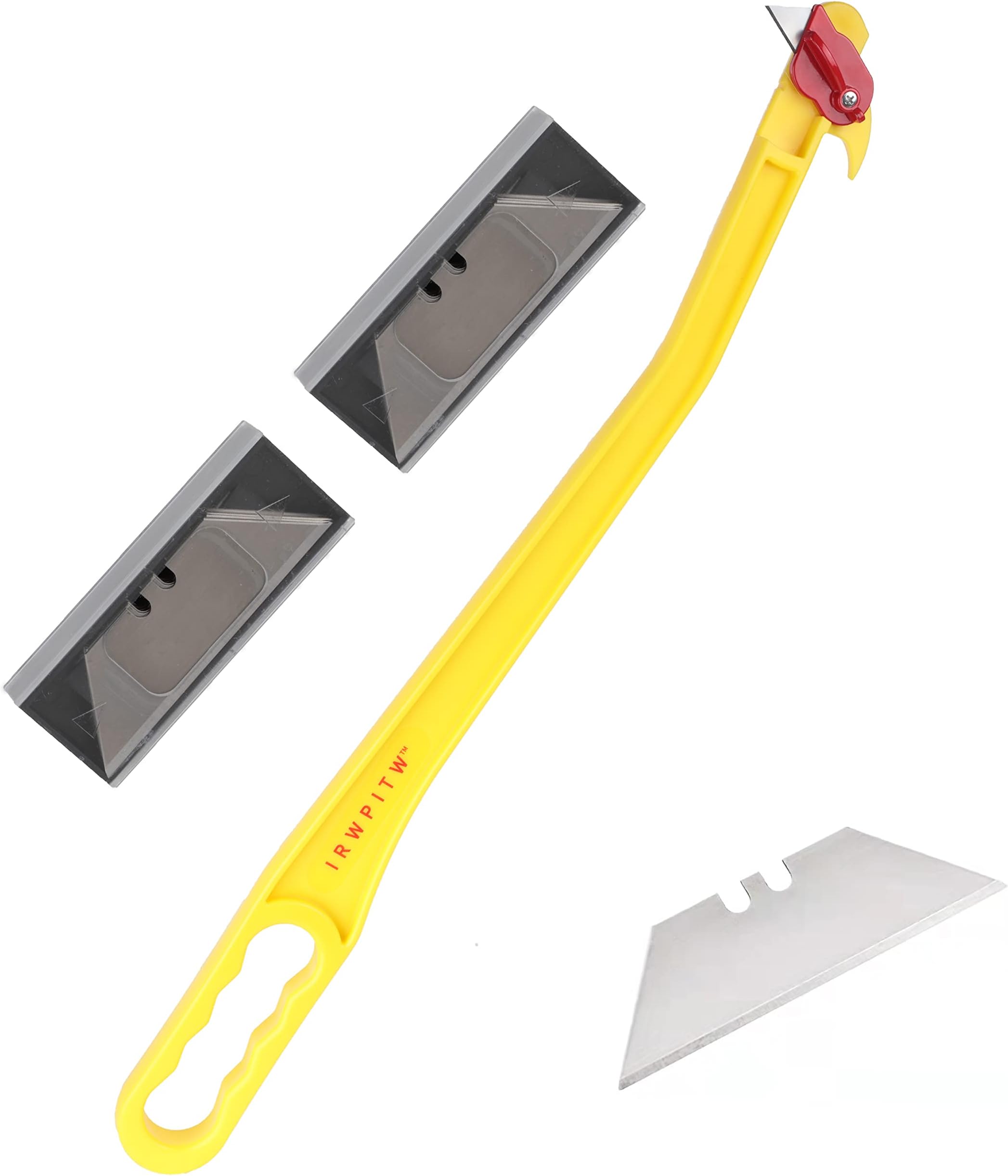 Hay Knife, 29" Hayknife and 20 Blades, Net Wrap & Baling Twine Cutter, Open Big Hay Bale Tool, Cutting Round Hay Net, Cut Mesh, Plastic Wrap, Hay String, Long Large Handle Hook, for Cow & Horse Farm