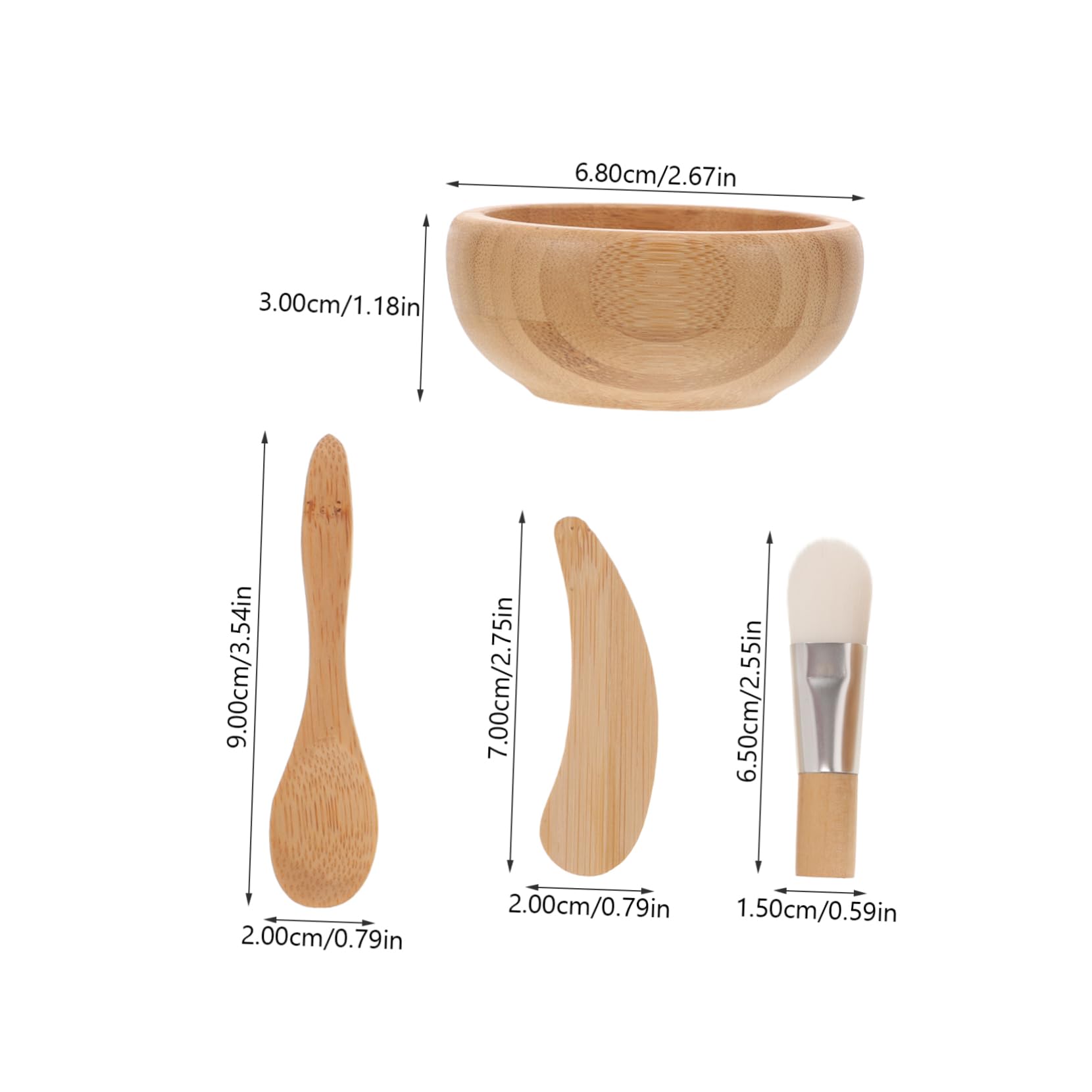 Didiseaon Facial Mask Mixing Bowl Set Brush Spatula Beauty Accessory Kit for Women