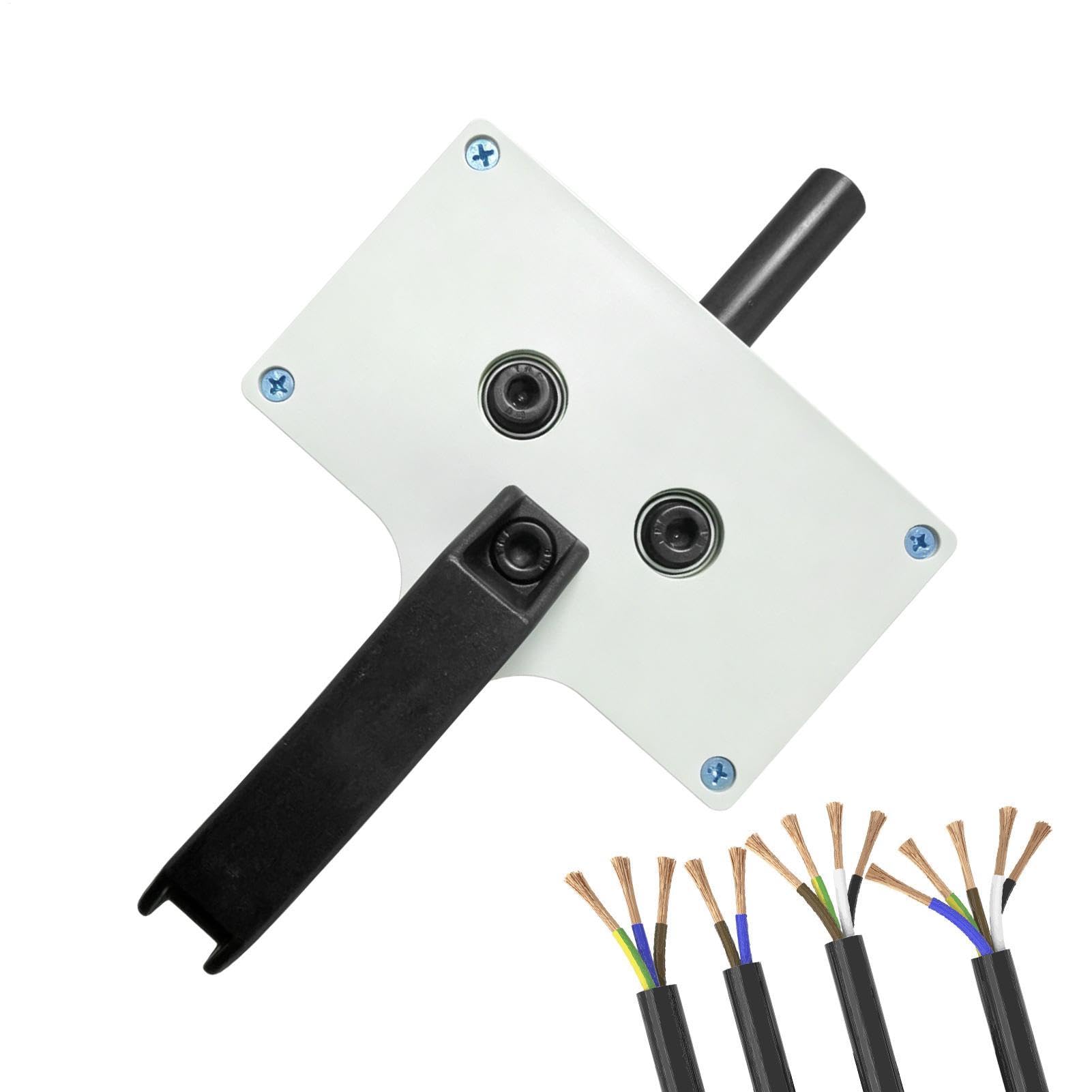 Dispositivo de recogida de cables reforzado para proyectos hidroeléctricos y obras