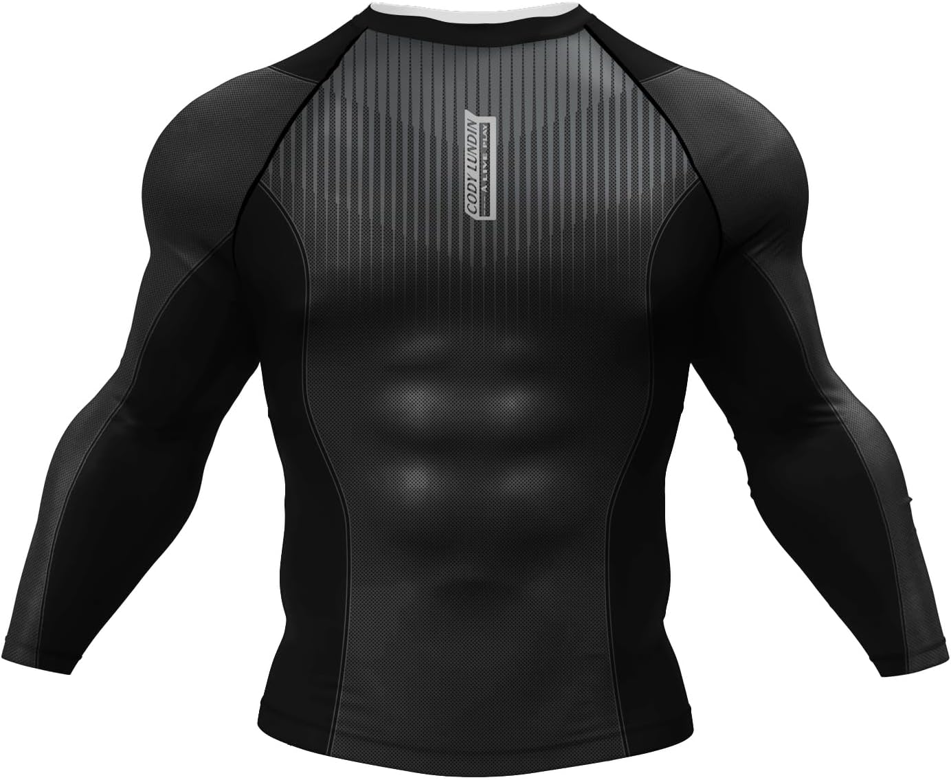 Red Plume Men’s Athletic Long Sleeve Compression Shirts/Men’s Cool Compression Top for Sports - Image 3