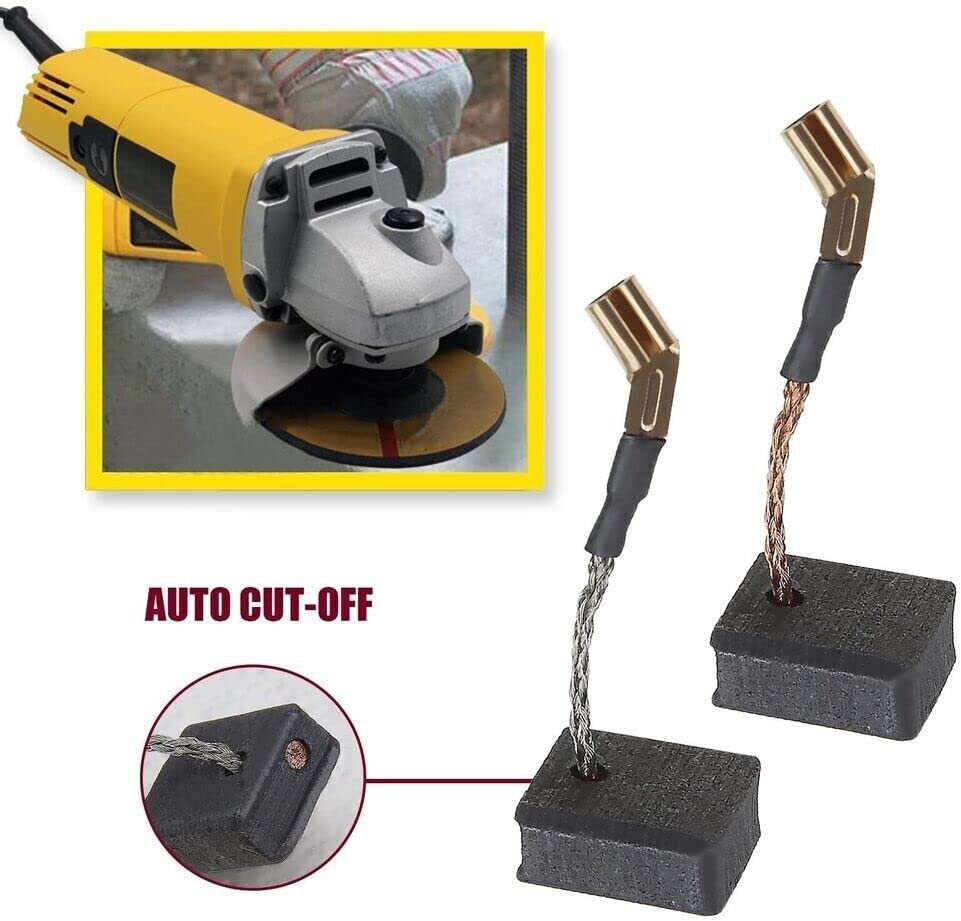 2X Carbon Brushes for DeWalt N421362 DWE4202 DWE4204 DWE4206 Angle Grinder - Image 2