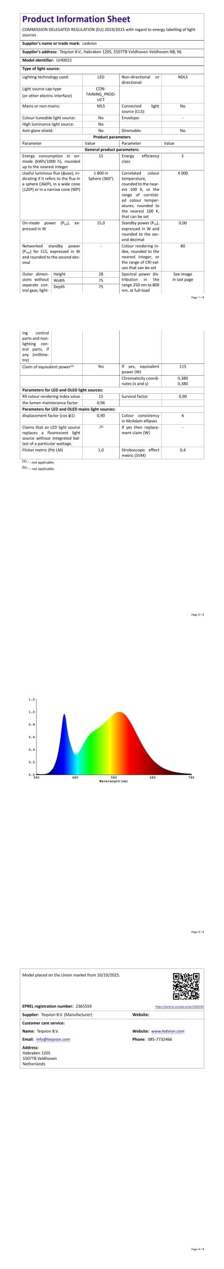 Ledvion - 10er set, Feuchtraumleuchte LED, 60cm, IP20, 15W, 120 lm/W, Neutralweiss, 4000K, Koppelbar, kellerleuchte, deckenleuchte, garagenbeleuchtung, werkstattbeleuchtung