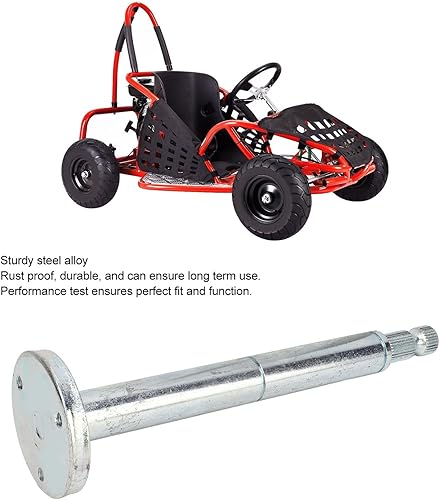 Miniatura 4 de Aramox 8.071 in 30T Kart Eje del Volante Eje Hub 3 Agujeros Base para DIY Refit Coche Eléctrico de Cuatro Ruedas