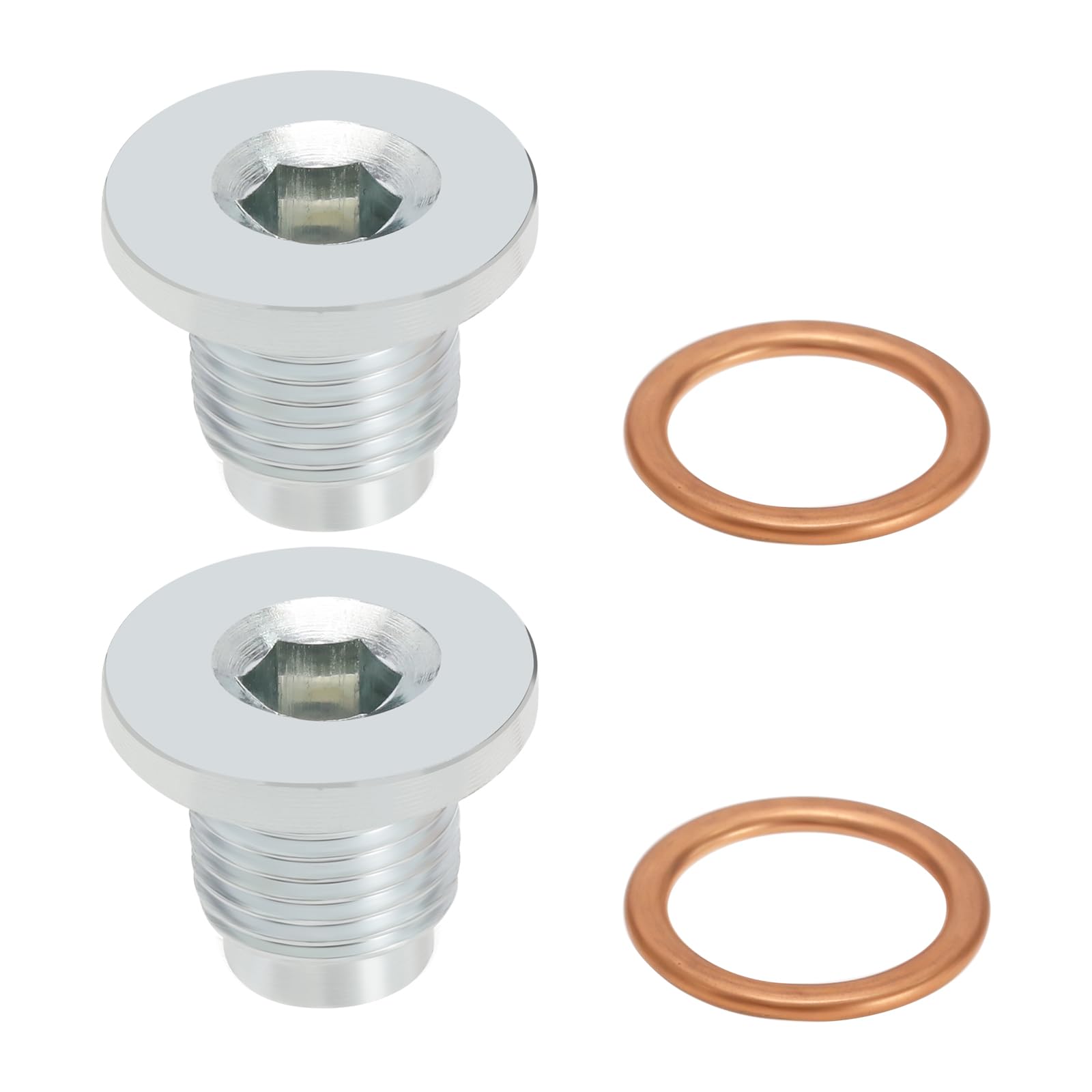 ECSiNG 2pcs Car Oil Drain Plug Oil Sump Plug Oil Drain Screw  