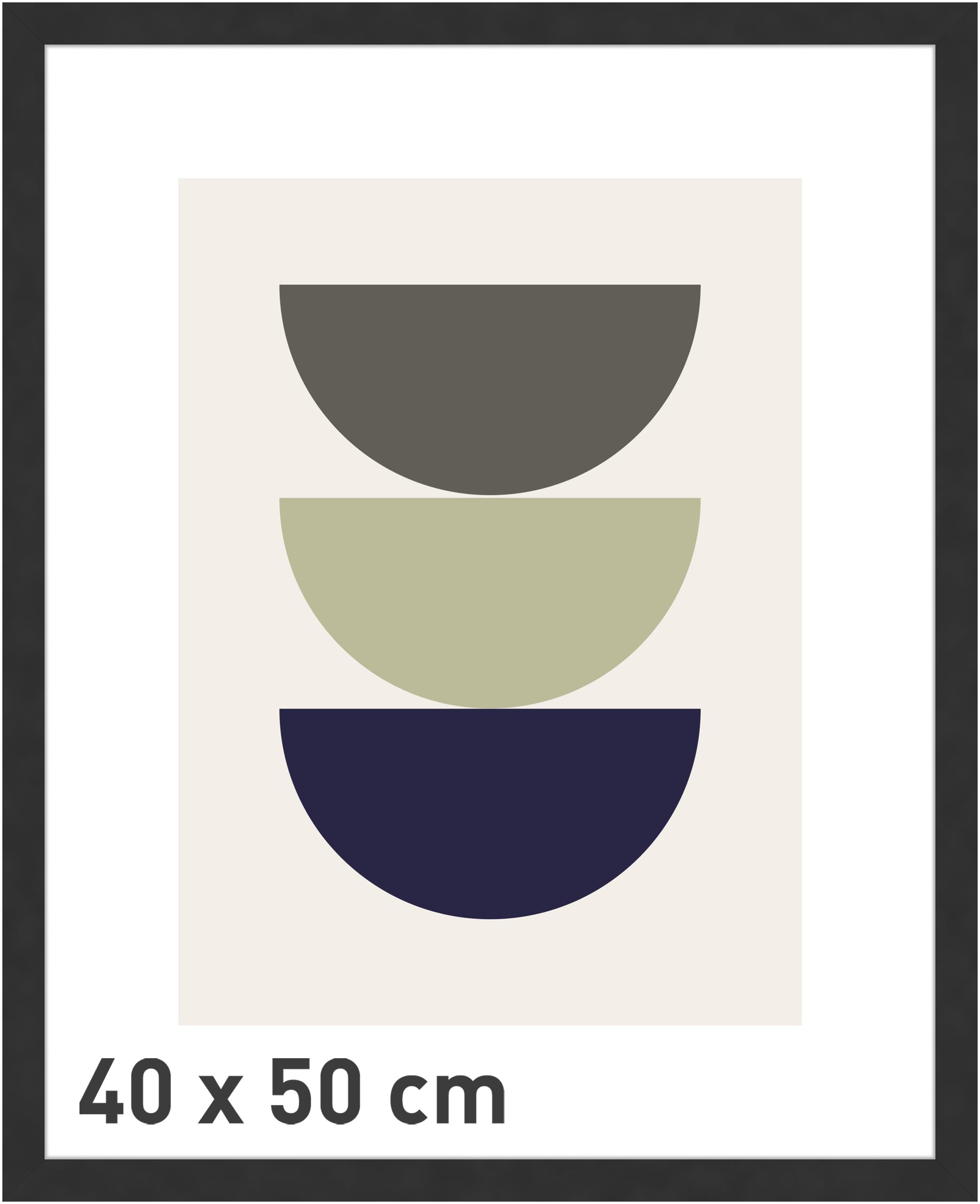 Nielsen Velino Picture Frame 40x50 cm Black MDF/Glass with Abstract Poster