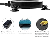 Vista 5 de Air Stone 4.2 pulgadas para acuarios Hidroponía Peces Estanque Plantas Bomba de Aire