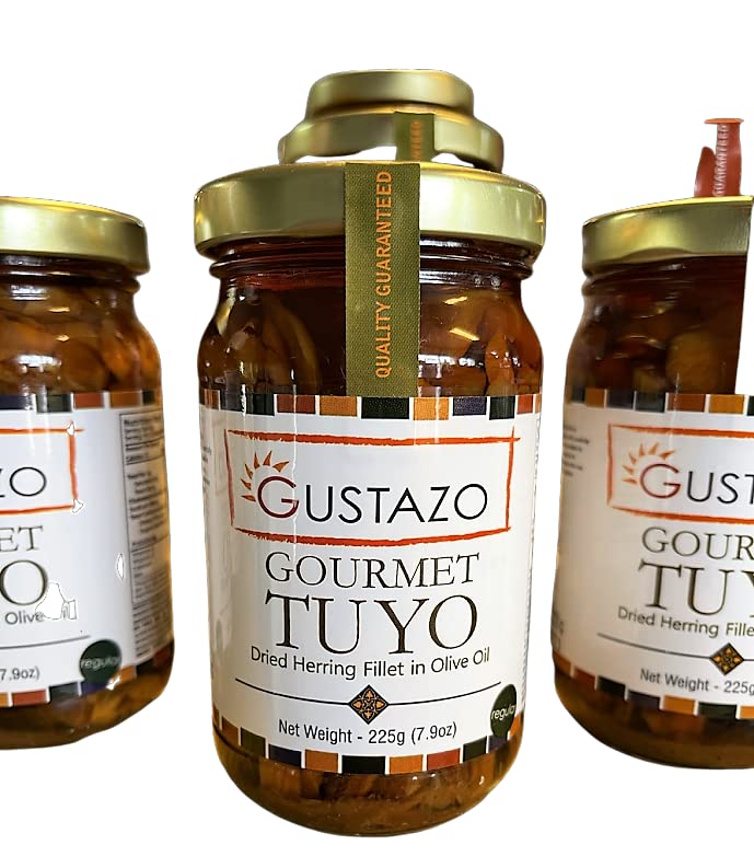 Gustazo Gourmet Tuyo Regular (Dried Herring Fillet in Corn Oil) 225g Philippines
