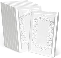 Vista 19 de Cubiertas de toma de corriente de diseño en relieve de pétalo estilo clásico blanco moderno, placas de pared para receptáculo eléctrico dúplex