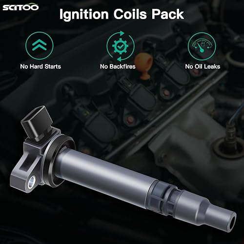 Miniatura 5 de SCITOO Juego de bobinas de encendido de 4 piezas compatibles con Pontiac Vibe GT para Toyota Celica GTSpara Corolla XRSMatrix XRS 2000-2006