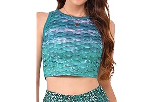Women's Mermaid Crop Top: Embrace the Glamour of the Ocean
