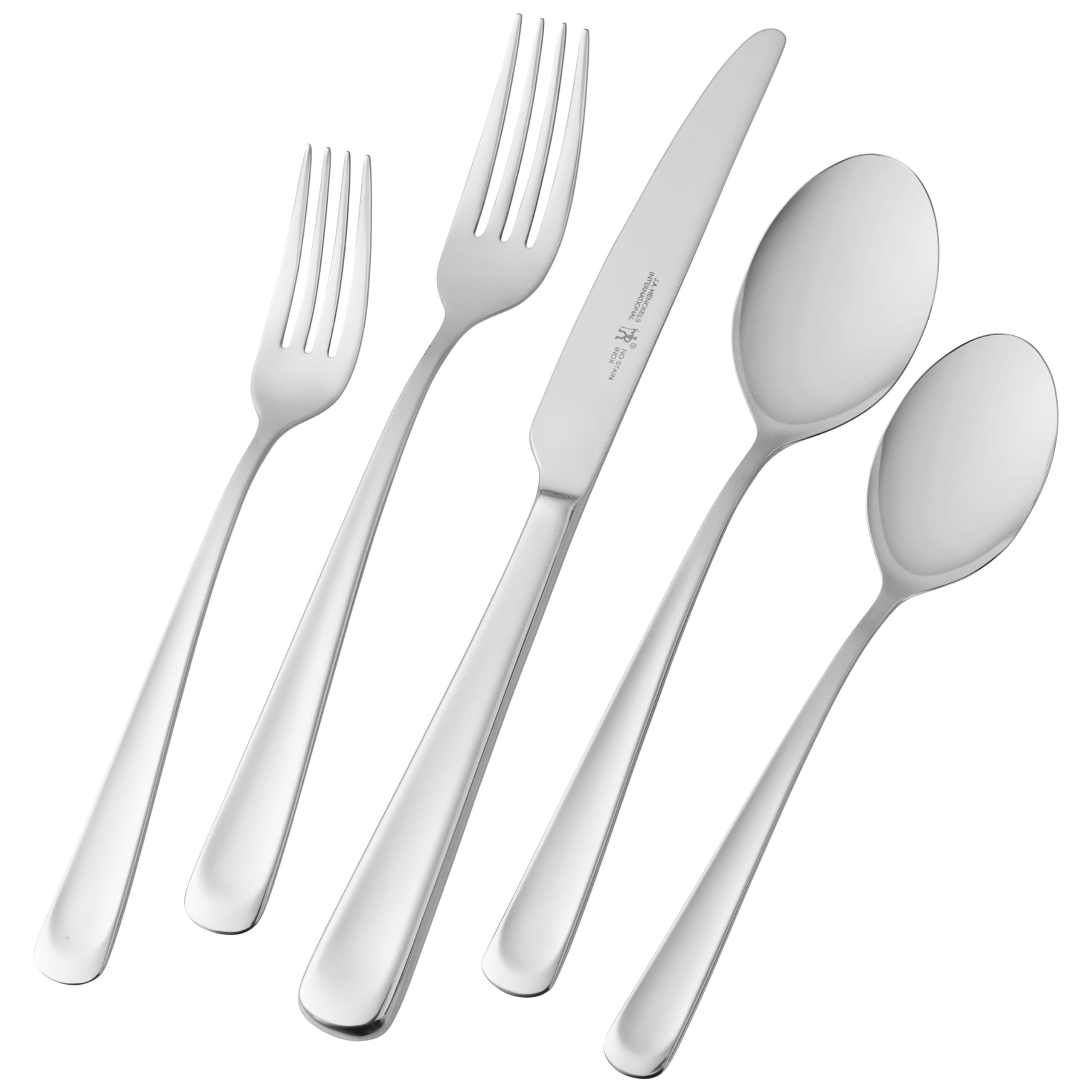 HENCKELS Silvano 53 Piece 18/10 Polished Flatware Set - Corrosion